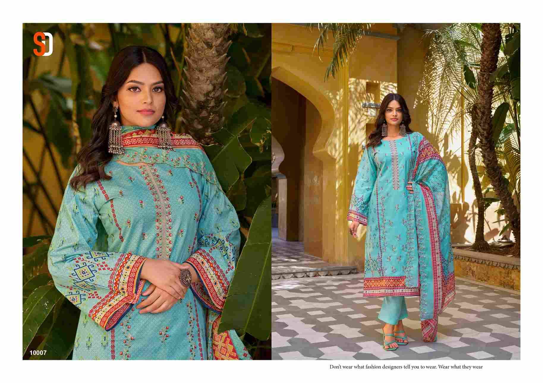 Bin Saeed Lawn Collection Vol-10 By Shraddha Designer 10001 To 10008 Series Designer Pakistani Suits Beautiful Fancy Stylish Colorful Party Wear & Occasional Wear Pure Cotton Print With Embroidery Dresses At Wholesale Price