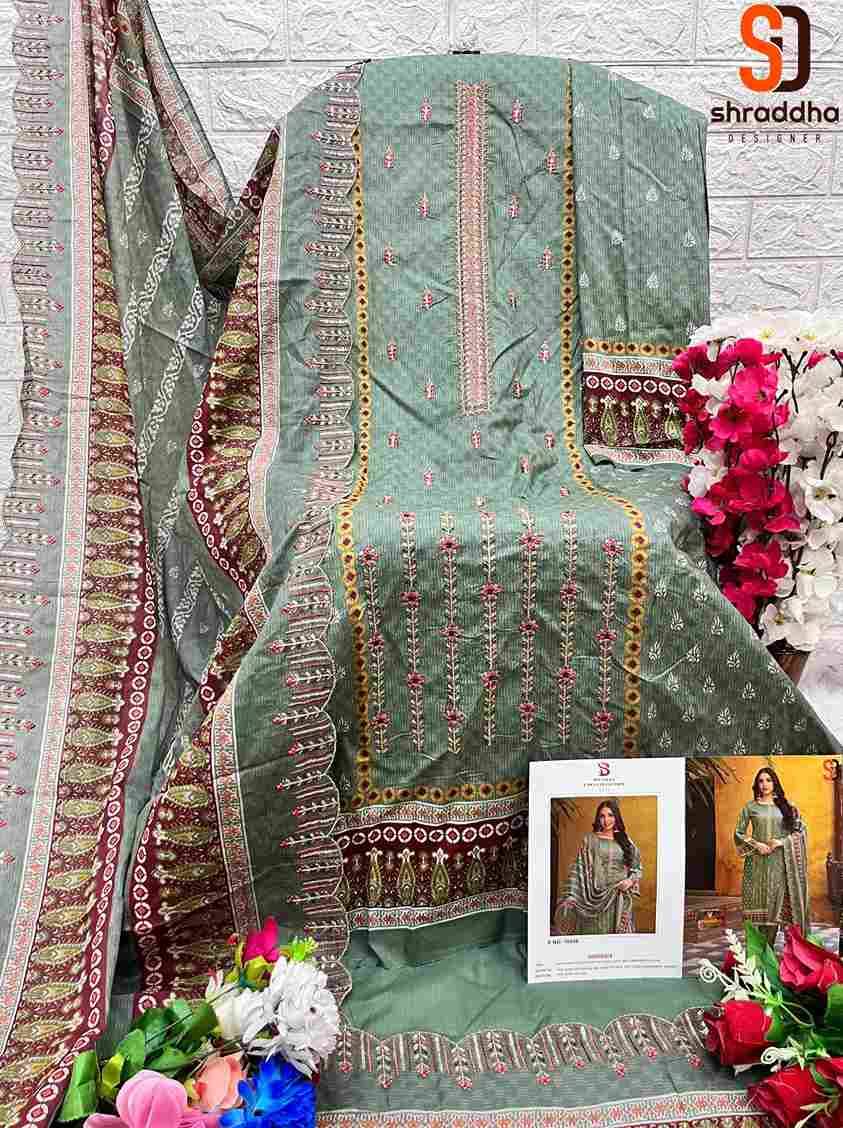 Bin Saeed Lawn Collection Vol-10 By Shraddha Designer 10001 To 10008 Series Designer Pakistani Suits Beautiful Fancy Stylish Colorful Party Wear & Occasional Wear Pure Cotton Print With Embroidery Dresses At Wholesale Price