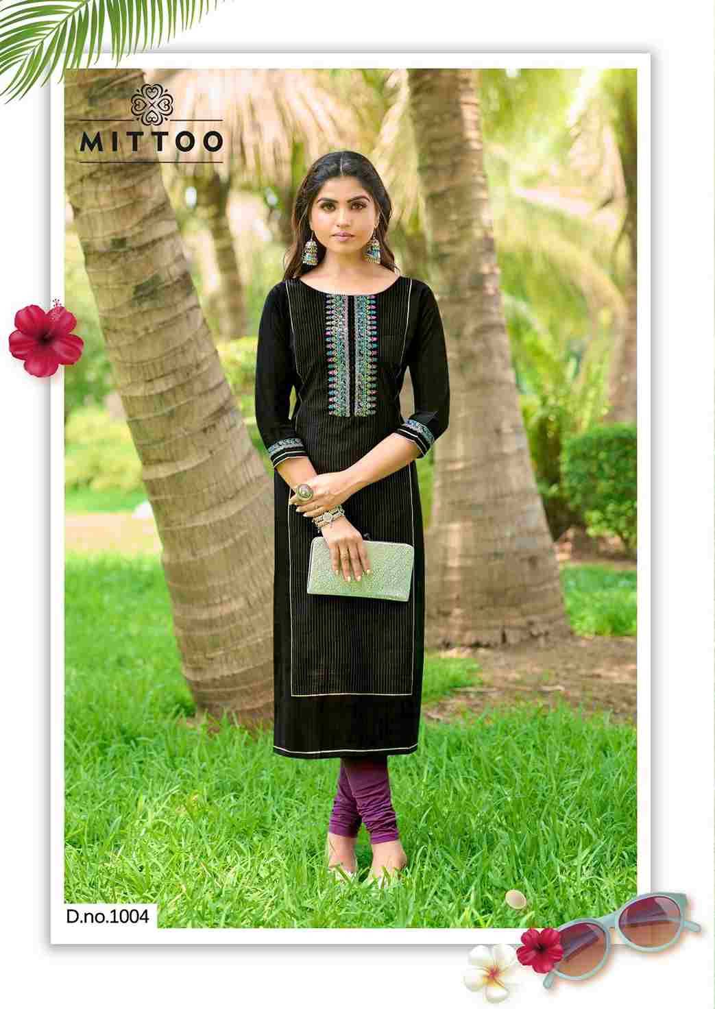 Mahika By Mittoo 1001 To 1006 Series Designer Stylish Fancy Colorful Beautiful Party Wear & Ethnic Wear Collection Viscose Weaving Kurtis At Wholesale Price