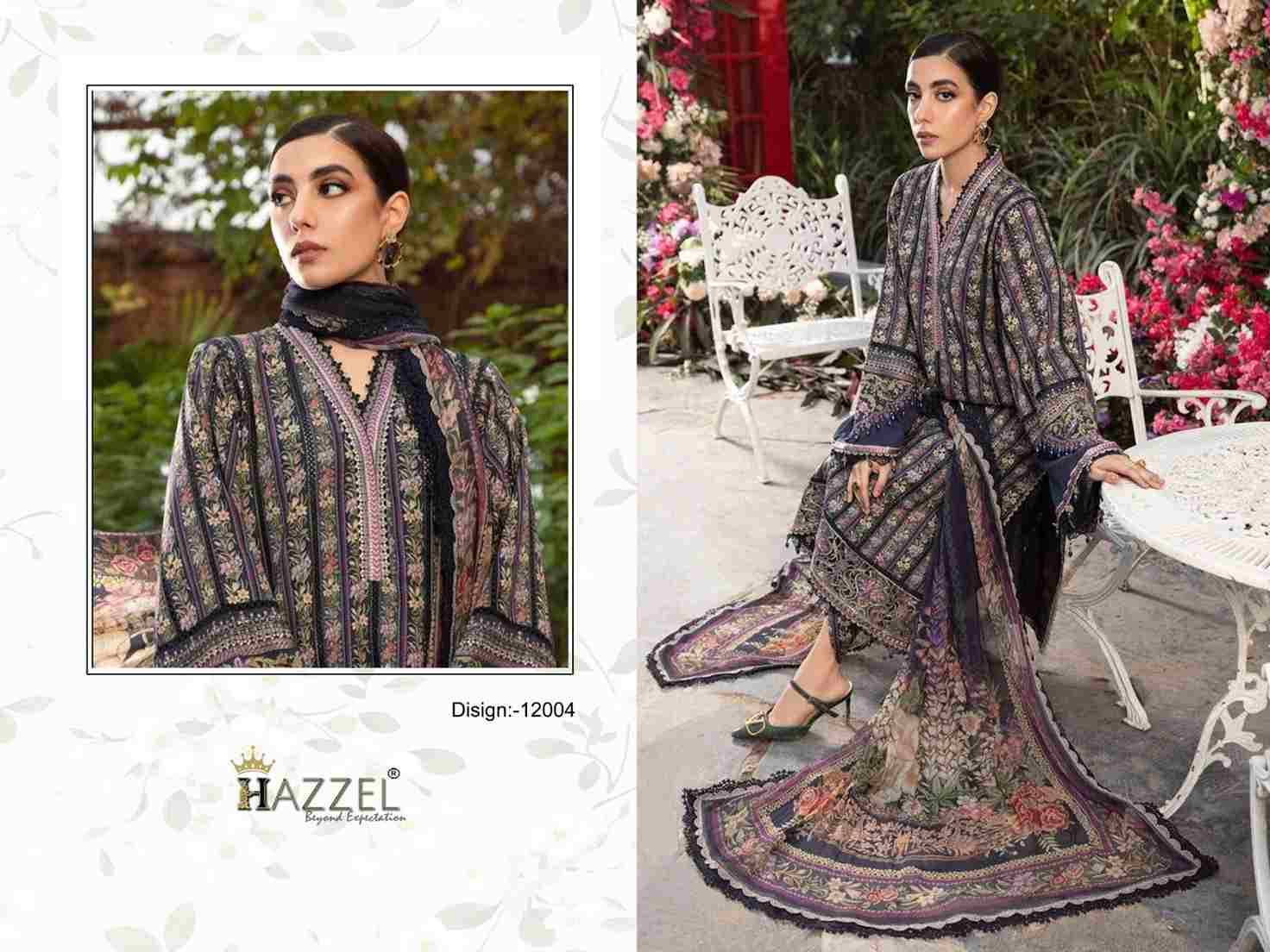 Best Of Queens Court Vol-12 By Hazzel 12001 To 12004 Series Designer Festive Pakistani Suits Collection Beautiful Stylish Fancy Colorful Party Wear & Occasional Wear Heavy Cotton Print With Patch Work Dresses At Wholesale Price