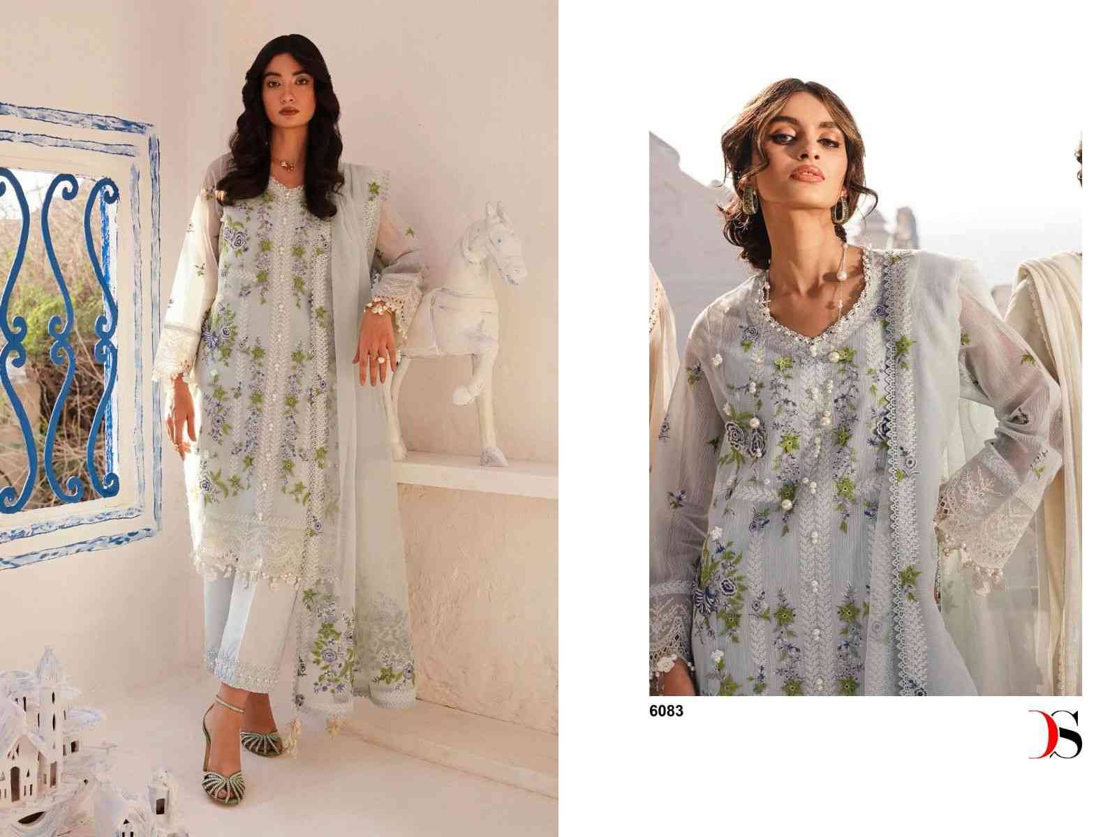 Sana Safinaz Muzlin Embroidered-24 By Deepsy Suits 6081 To 6086 Series Designer Pakistani Suits Beautiful Stylish Fancy Colorful Party Wear & Occasional Wear Pure Cotton Embroidered Dresses At Wholesale Price