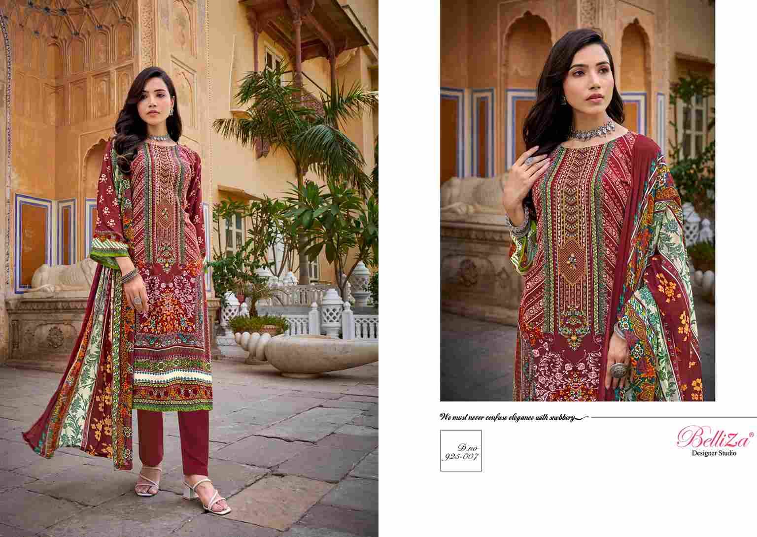 Riwayat By Belliza 925-001 To 925-008 Series Beautiful Festive Suits Stylish Fancy Colorful Casual Wear & Ethnic Wear Pure Viscose Rayon Print Dresses At Wholesale Price