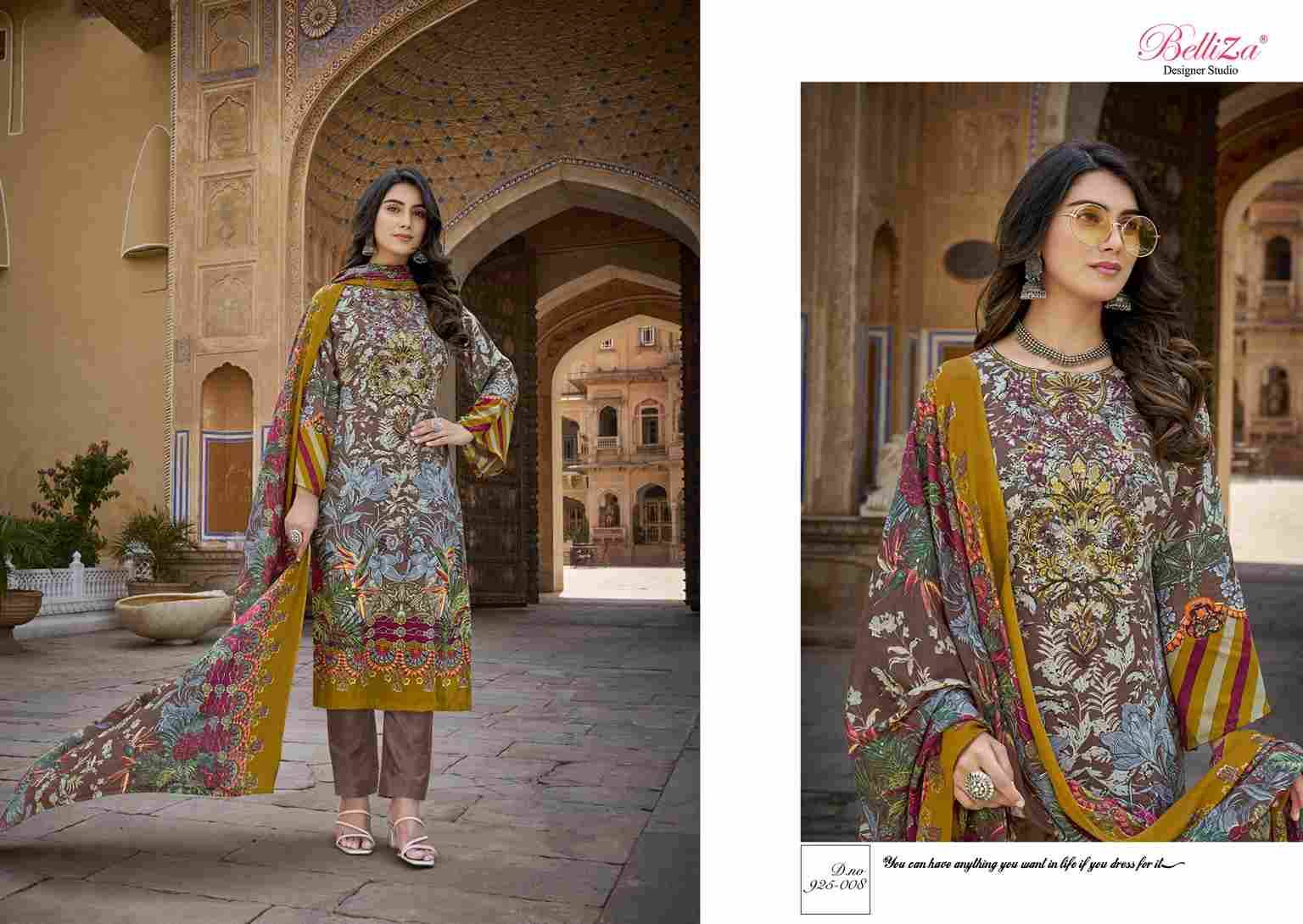 Riwayat By Belliza 925-001 To 925-008 Series Beautiful Festive Suits Stylish Fancy Colorful Casual Wear & Ethnic Wear Pure Viscose Rayon Print Dresses At Wholesale Price