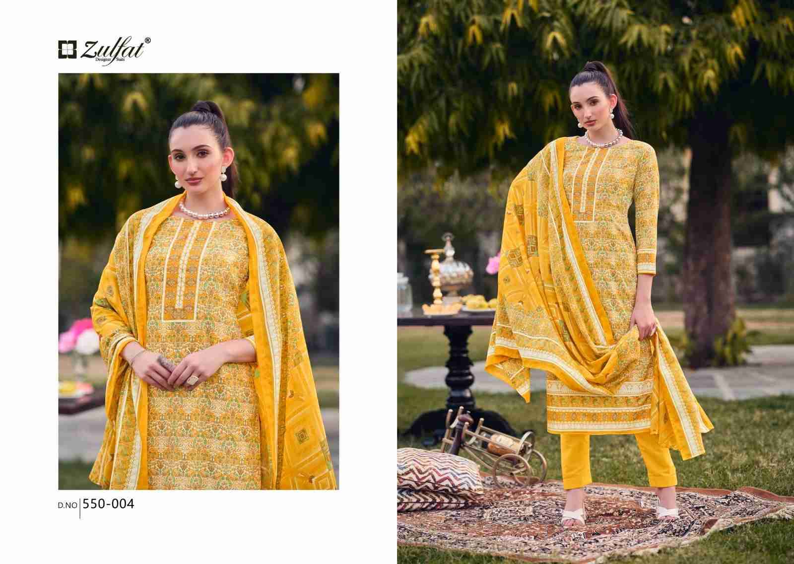 Hakoba By Zulfat 550-001 To 550-008 Series Beautiful Festive Suits Stylish Fancy Colorful Casual Wear & Ethnic Wear Pure Cotton Print Dresses At Wholesale Price