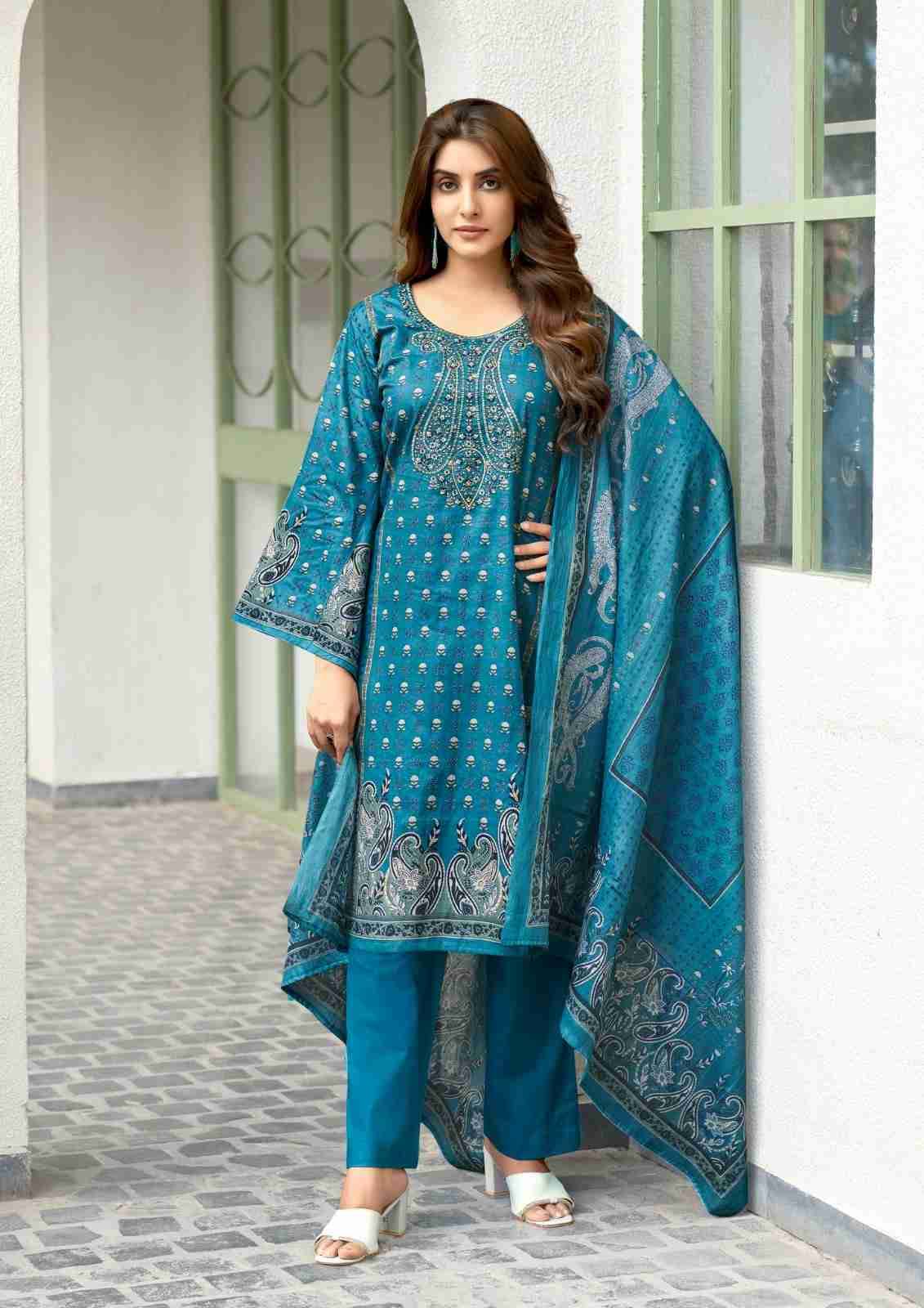 Nayra.A By Yashika Trends 1001 To 1008 Series Beautiful Festive Suits Colorful Stylish Fancy Casual Wear & Ethnic Wear Pure Cotton Print Dresses At Wholesale Price