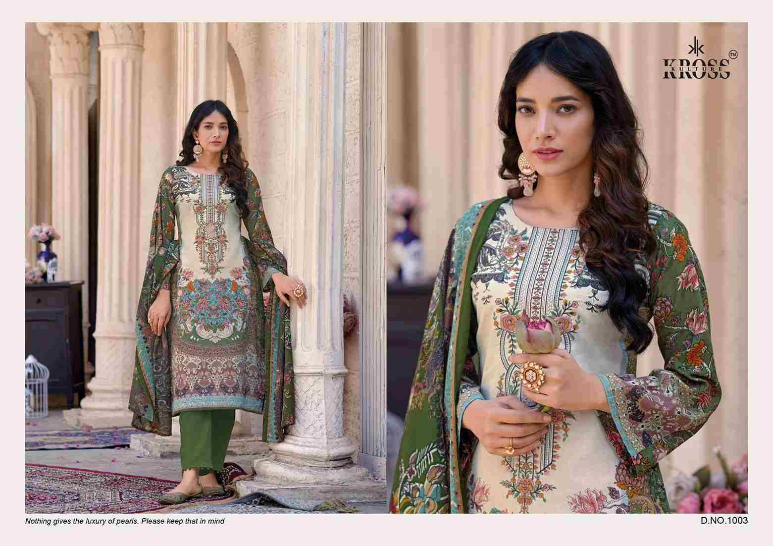 Naira By Kross Kulture 1001 To 1006 Series Beautiful Pakistani Suits Colorful Stylish Fancy Casual Wear & Ethnic Wear Heavy Cotton With Embroidered Dresses At Wholesale Price