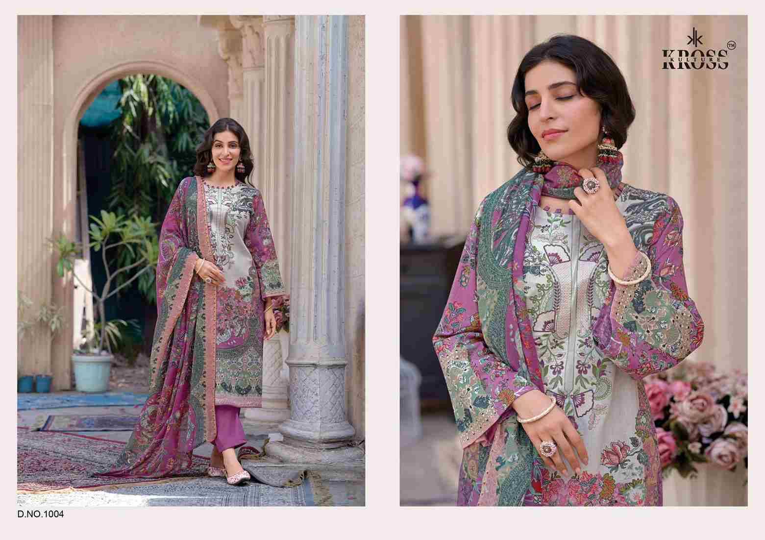 Naira By Kross Kulture 1001 To 1006 Series Beautiful Pakistani Suits Colorful Stylish Fancy Casual Wear & Ethnic Wear Heavy Cotton With Embroidered Dresses At Wholesale Price