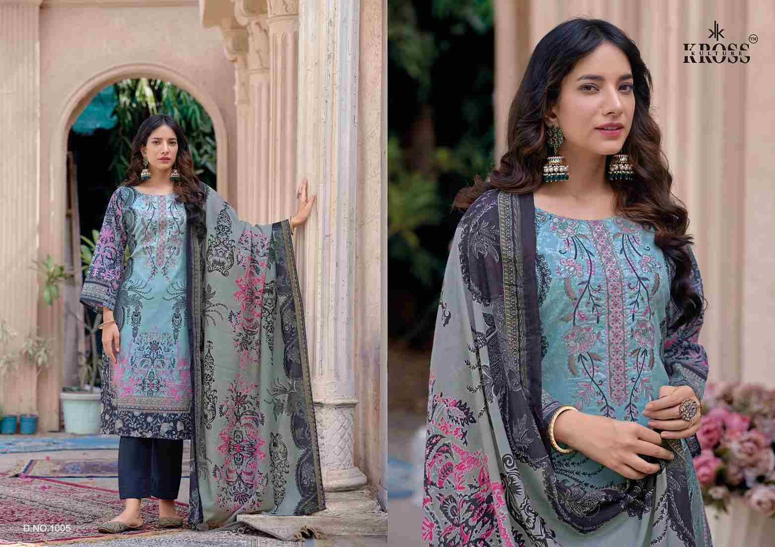 Naira By Kross Kulture 1001 To 1006 Series Beautiful Pakistani Suits Colorful Stylish Fancy Casual Wear & Ethnic Wear Heavy Cotton With Embroidered Dresses At Wholesale Price