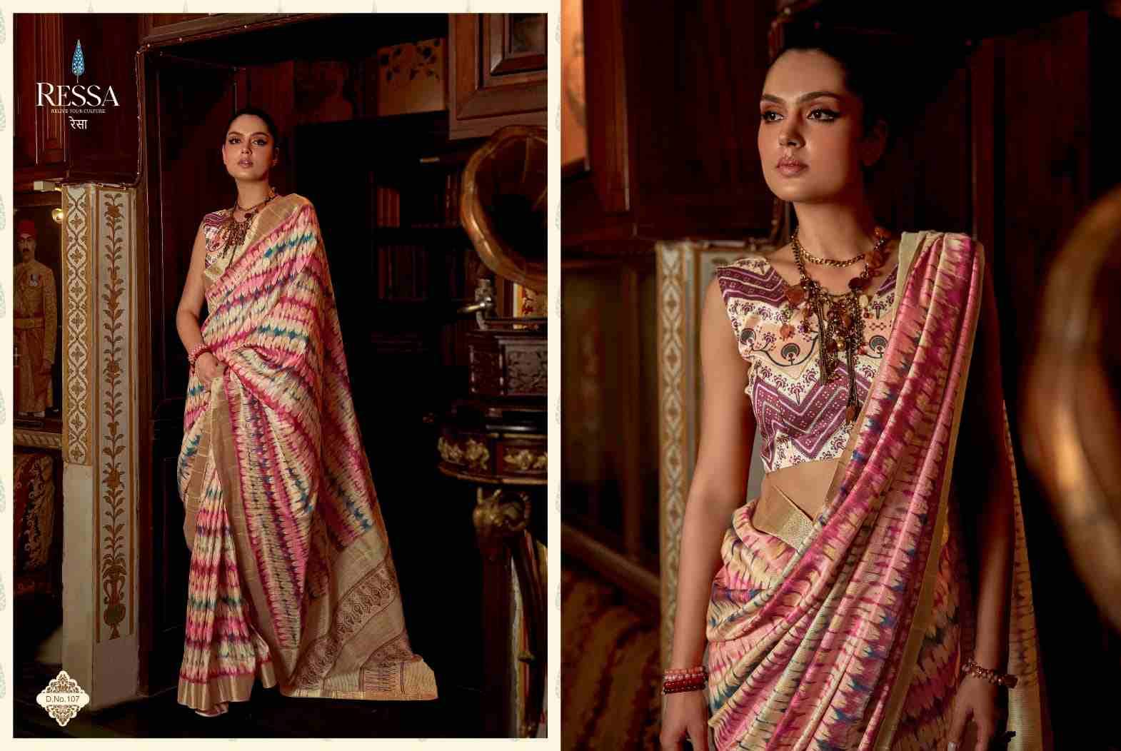 Rangressa Vol-1 By Ressa 1001 To 1008 Series Indian Traditional Wear Collection Beautiful Stylish Fancy Colorful Party Wear & Occasional Wear Fancy Sarees At Wholesale Price