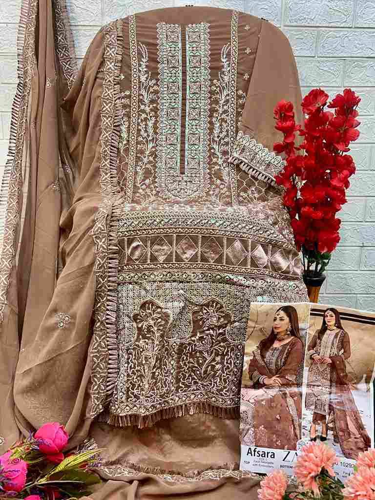 Afsara Vol-2 By Zaha 10292-A To 10292-D Series Beautiful Pakistani Suits Stylish Fancy Colorful Party Wear & Occasional Wear Faux Georgette With Embroidery Dresses At Wholesale Price