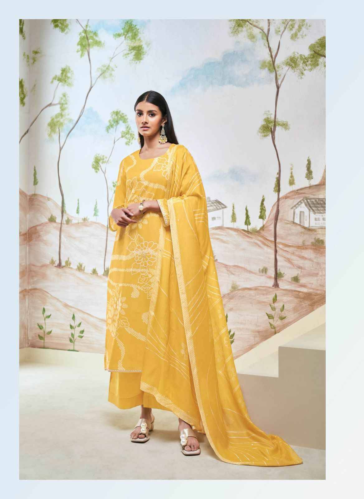 Hiba By Ganga Fashion 1819 To 1824 Series Designer Festive Suits Beautiful Fancy Colorful Stylish Party Wear & Occasional Wear Cotton Silk Dresses At Wholesale Price