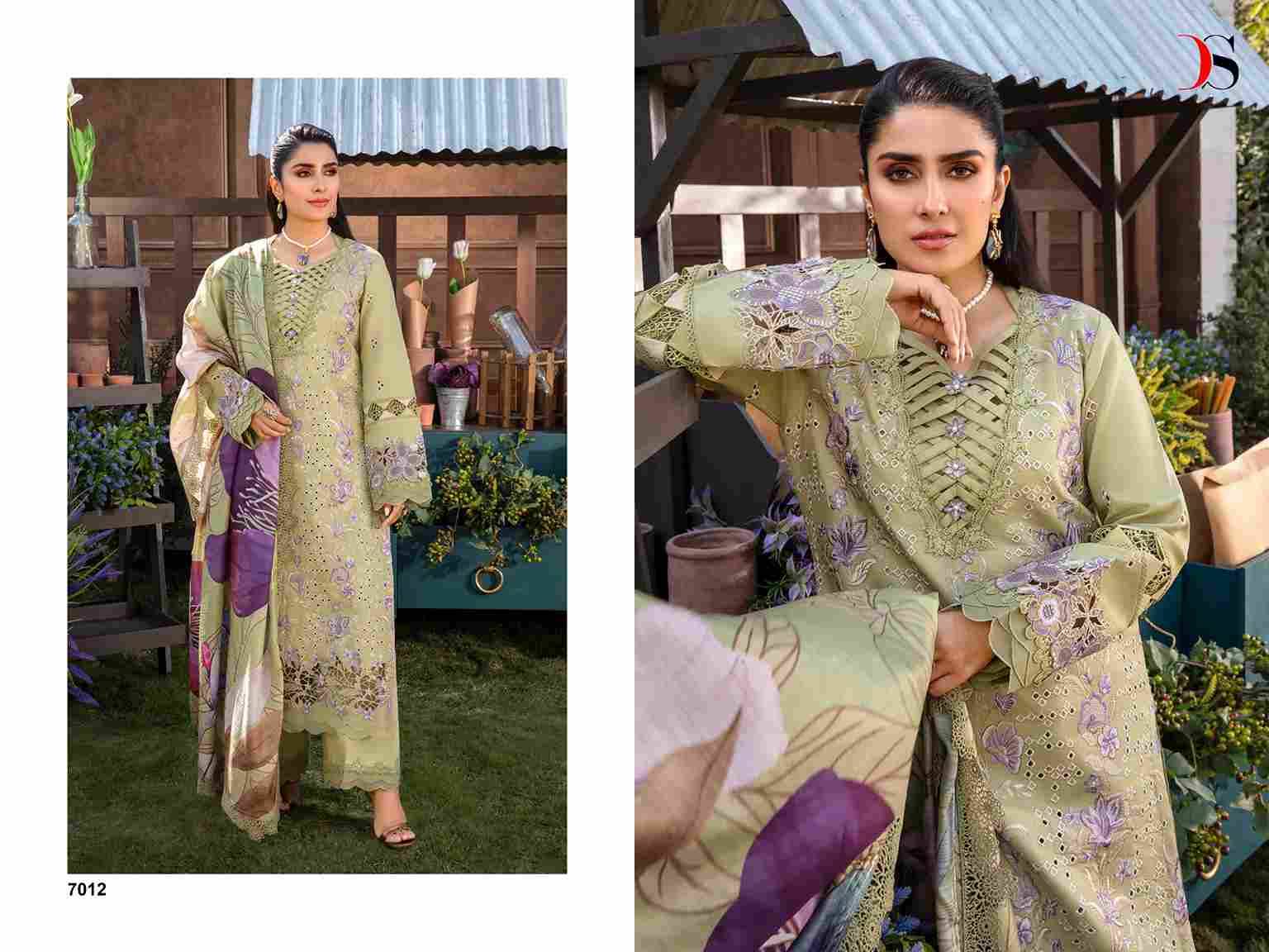 Rangrasiya Premium Lawn-24 Vol-2 By Deepsy Suits 7011 To 7016 Series Designer Pakistani Suits Beautiful Fancy Stylish Colorful Party Wear & Occasional Wear Pure Cotton With Embroidery Dresses At Wholesale Price