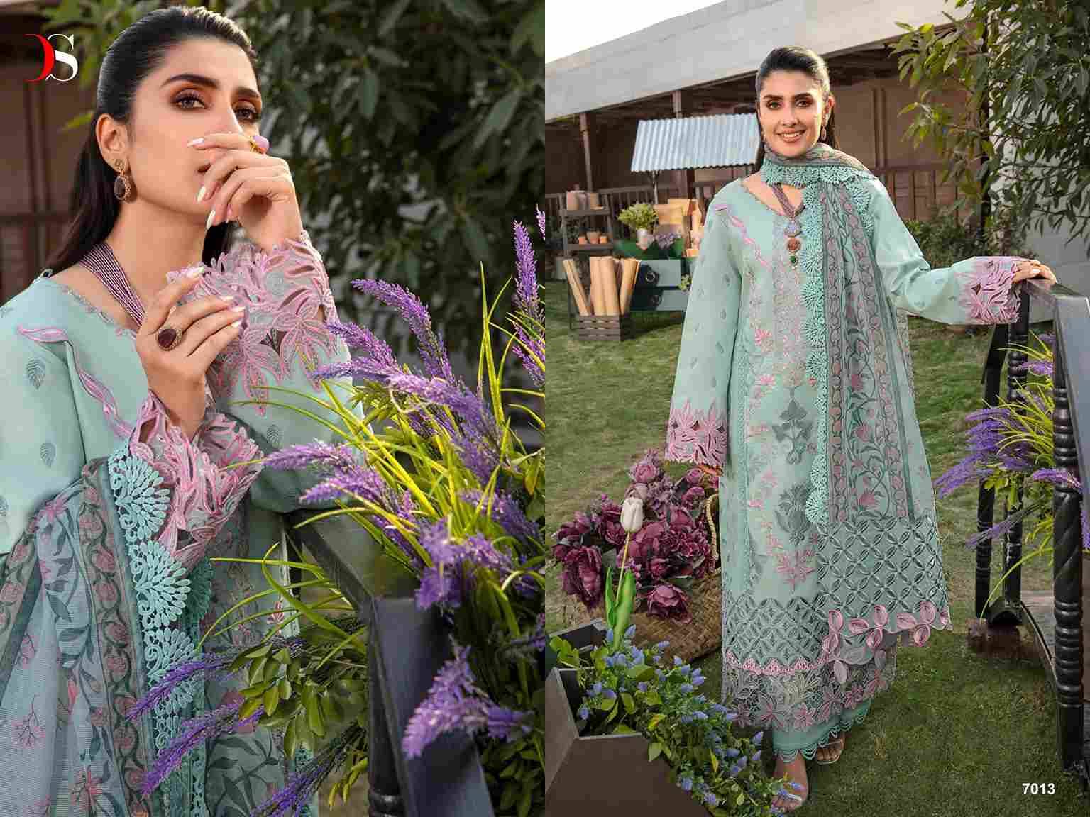 Rangrasiya Premium Lawn-24 Vol-2 By Deepsy Suits 7011 To 7016 Series Designer Pakistani Suits Beautiful Fancy Stylish Colorful Party Wear & Occasional Wear Pure Cotton With Embroidery Dresses At Wholesale Price