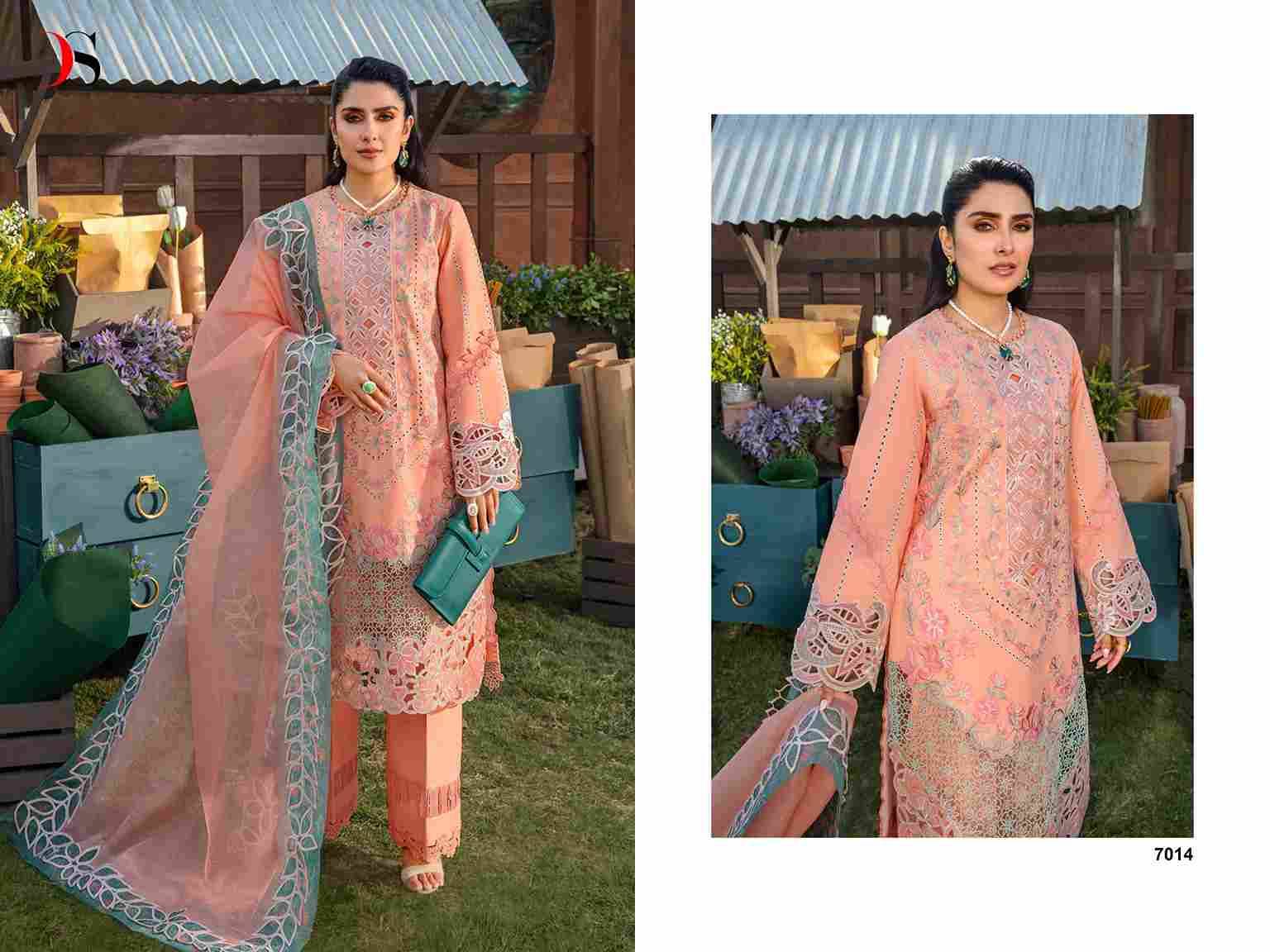 Rangrasiya Premium Lawn-24 Vol-2 By Deepsy Suits 7011 To 7016 Series Designer Pakistani Suits Beautiful Fancy Stylish Colorful Party Wear & Occasional Wear Pure Cotton With Embroidery Dresses At Wholesale Price