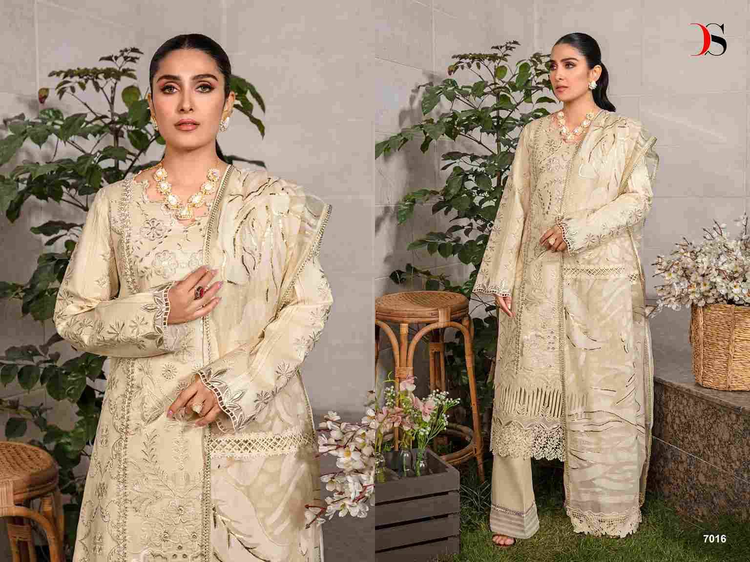 Rangrasiya Premium Lawn-24 Vol-2 By Deepsy Suits 7011 To 7016 Series Designer Pakistani Suits Beautiful Fancy Stylish Colorful Party Wear & Occasional Wear Pure Cotton With Embroidery Dresses At Wholesale Price