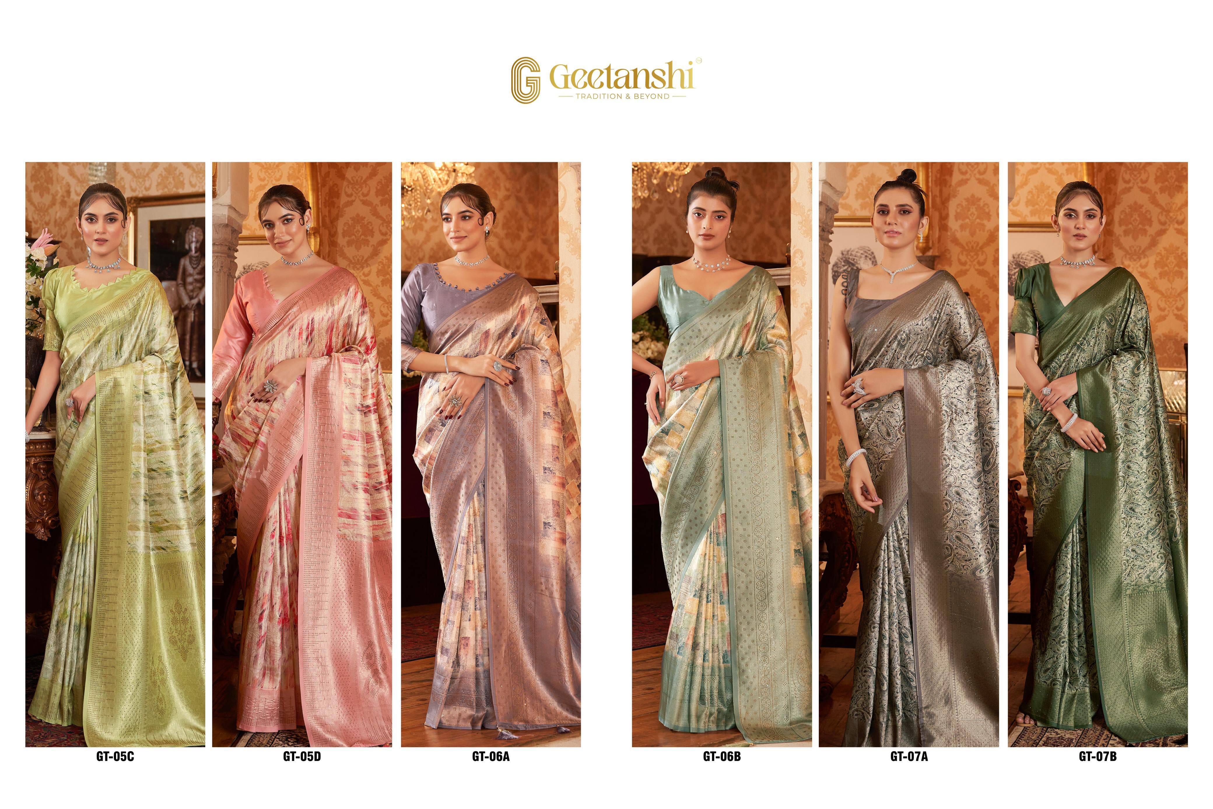 Nitara By Geetanshi Indian Traditional Wear Collection Beautiful Stylish Fancy Colorful Party Wear & Occasional Wear Soft Silk Sarees At Wholesale Price