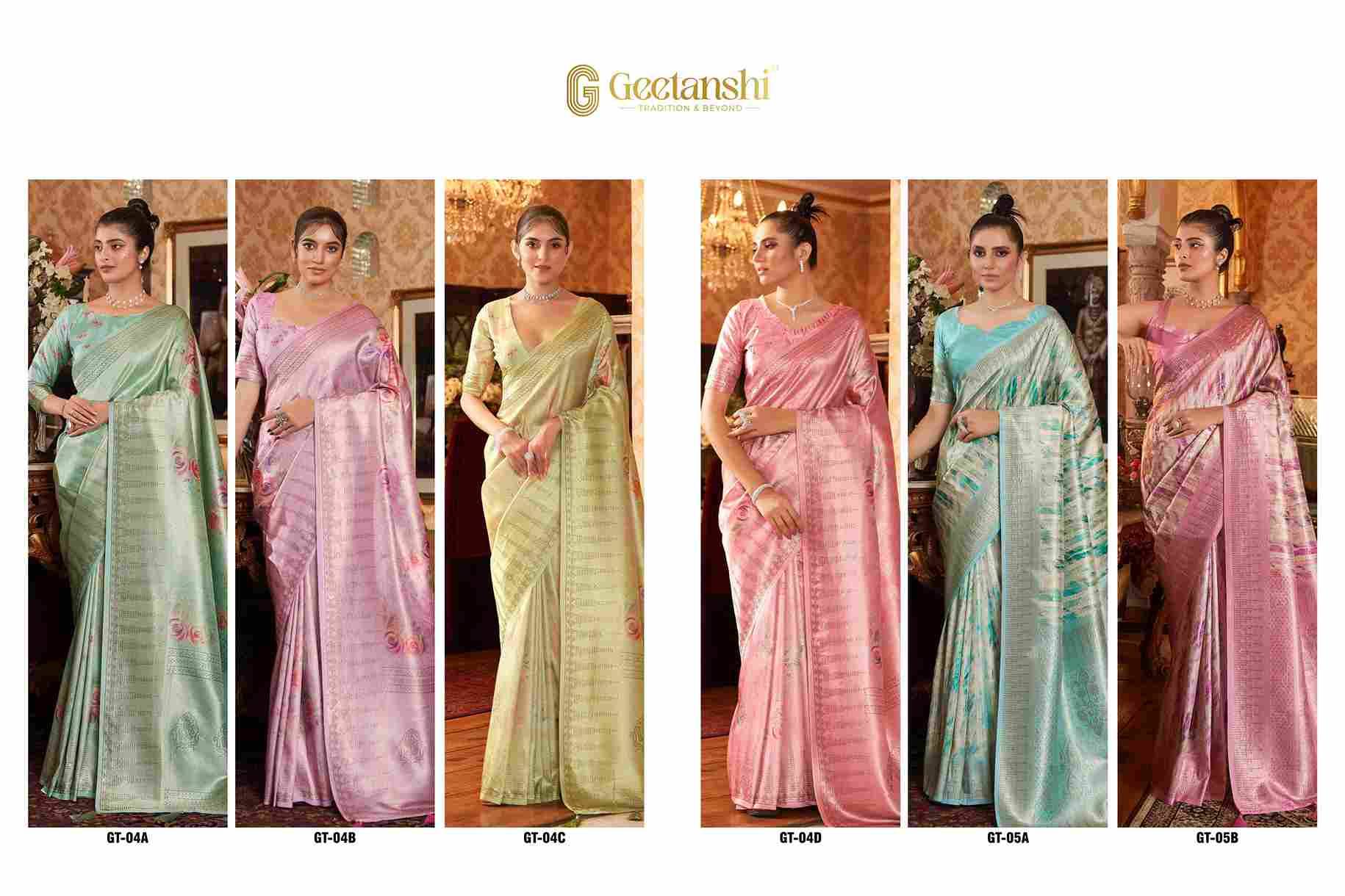 Nitara By Geetanshi Indian Traditional Wear Collection Beautiful Stylish Fancy Colorful Party Wear & Occasional Wear Soft Silk Sarees At Wholesale Price