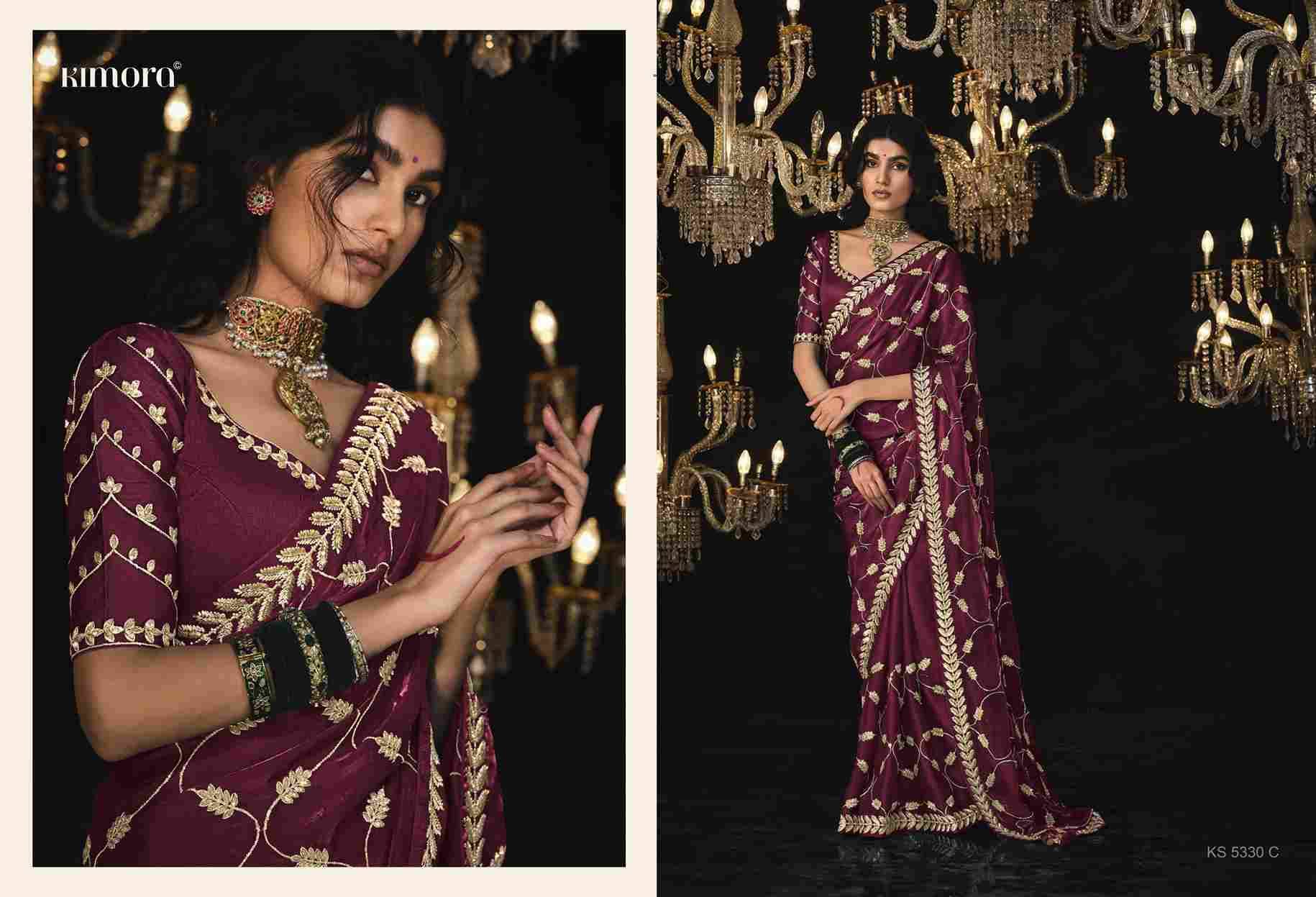 Kajal And Kimora 5330 Colours By Kimora Fashion 5330 To 5330-H Series Indian Traditional Wear Collection Beautiful Stylish Fancy Colorful Party Wear & Occasional Wear Tissue Silk Sarees At Wholesale Price