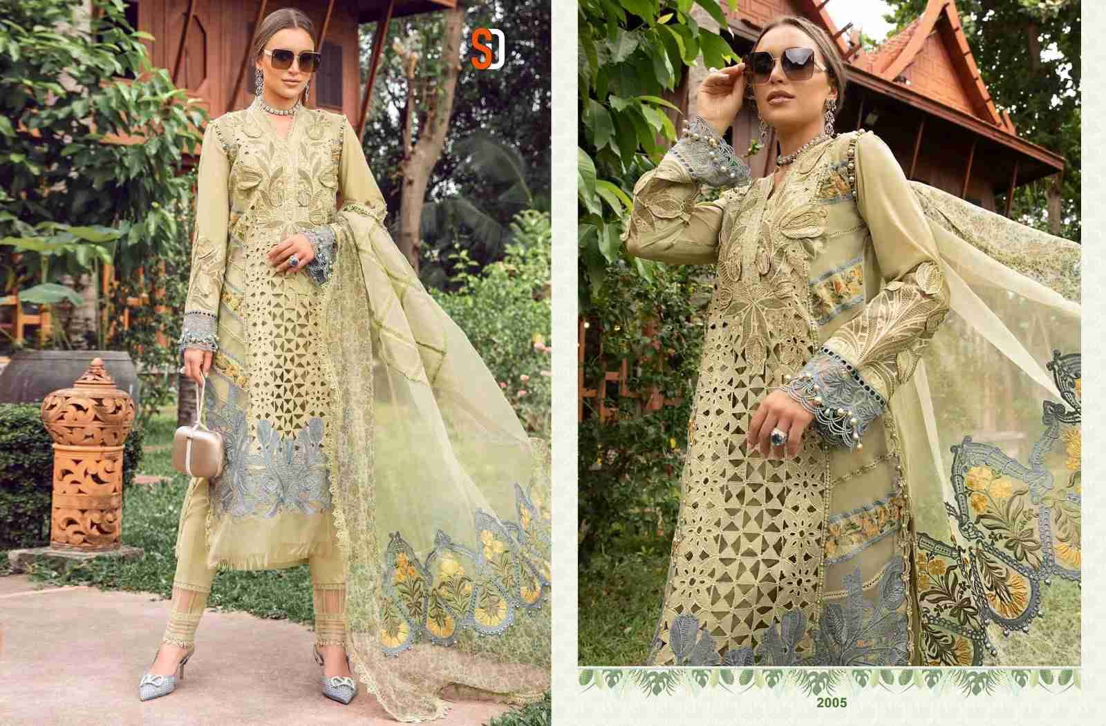 Maria.B. Vol-2 By Shraddha Designer 2001 To 2006 Series Designer Pakistani Suits Beautiful Stylish Fancy Colorful Party Wear & Occasional Wear Pure Cotton Embroidered Dresses At Wholesale Price