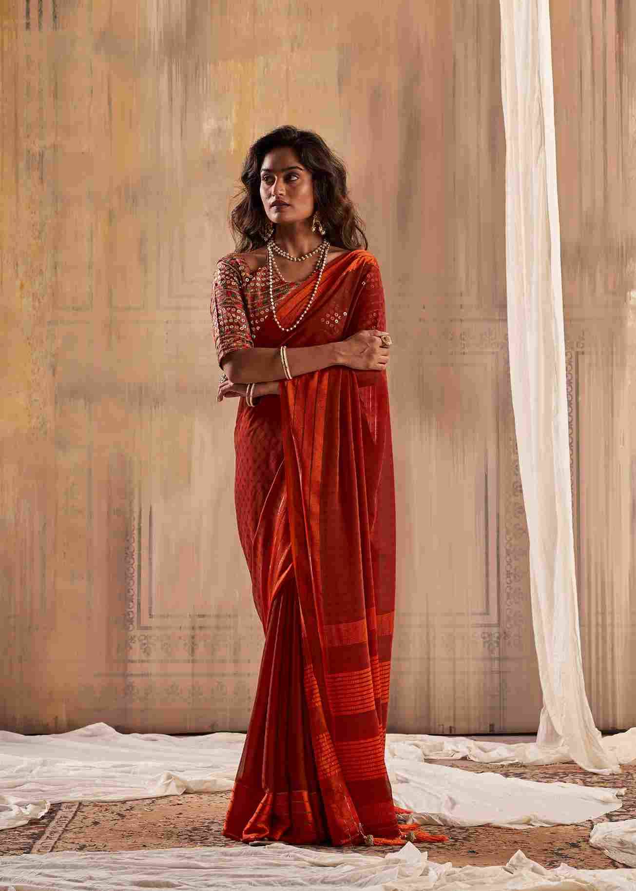 Lagan By Stavan 101 To 110 Series Indian Traditional Wear Collection Beautiful Stylish Fancy Colorful Party Wear & Occasional Wear Soft Weaving Sarees At Wholesale Price