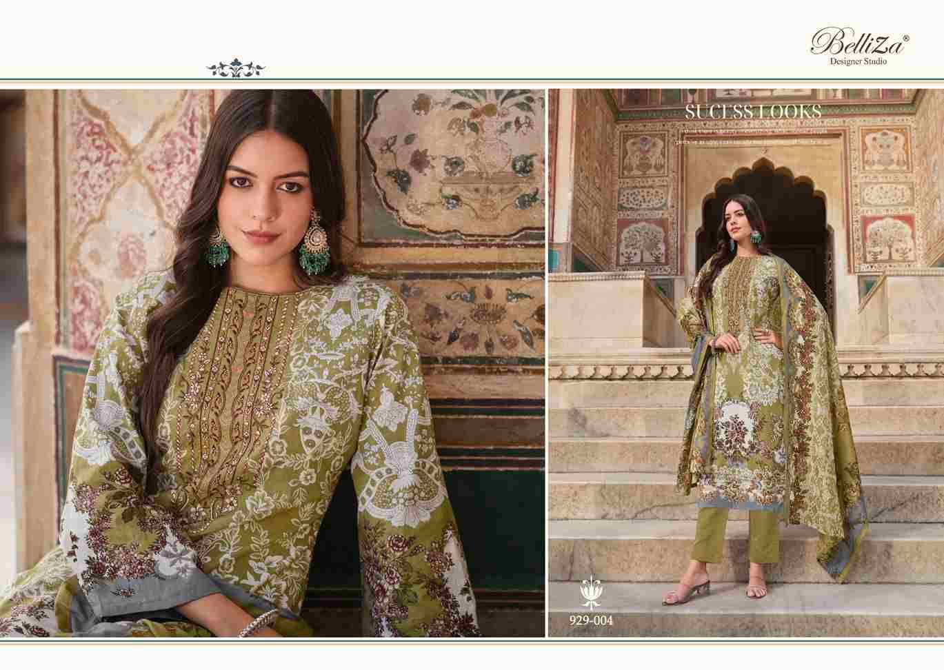 Naira Vol-56 By Belliza 929-001 To 929-008 Series Beautiful Festive Suits Stylish Fancy Colorful Casual Wear & Ethnic Wear Pure Cotton Print Dresses At Wholesale Price