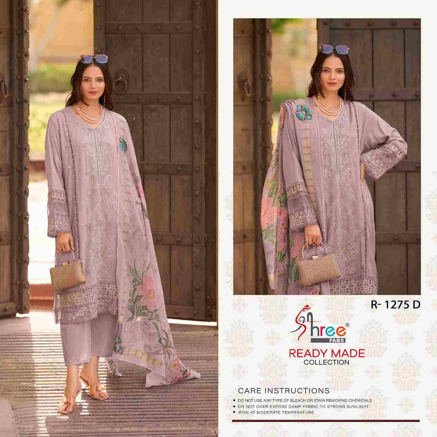 Shree Fabs Hit Design R-1275 Colours By Shree Fabs R-1275-A To R-1275-D Series Beautiful Pakistani Suits Stylish Fancy Colorful Party Wear & Occasional Wear Pure Viscose Lawn Cotton Embroidered Dresses At Wholesale Price