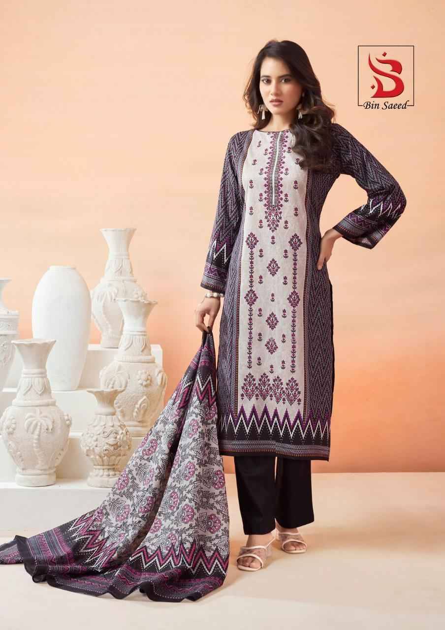 Mahnoor Vol-6 By Bin Saeed 6001 To 6006 Series Designer Festive Suits Beautiful Stylish Fancy Colorful Party Wear & Occasional Wear Pure Lawn Print Dresses At Wholesale Price