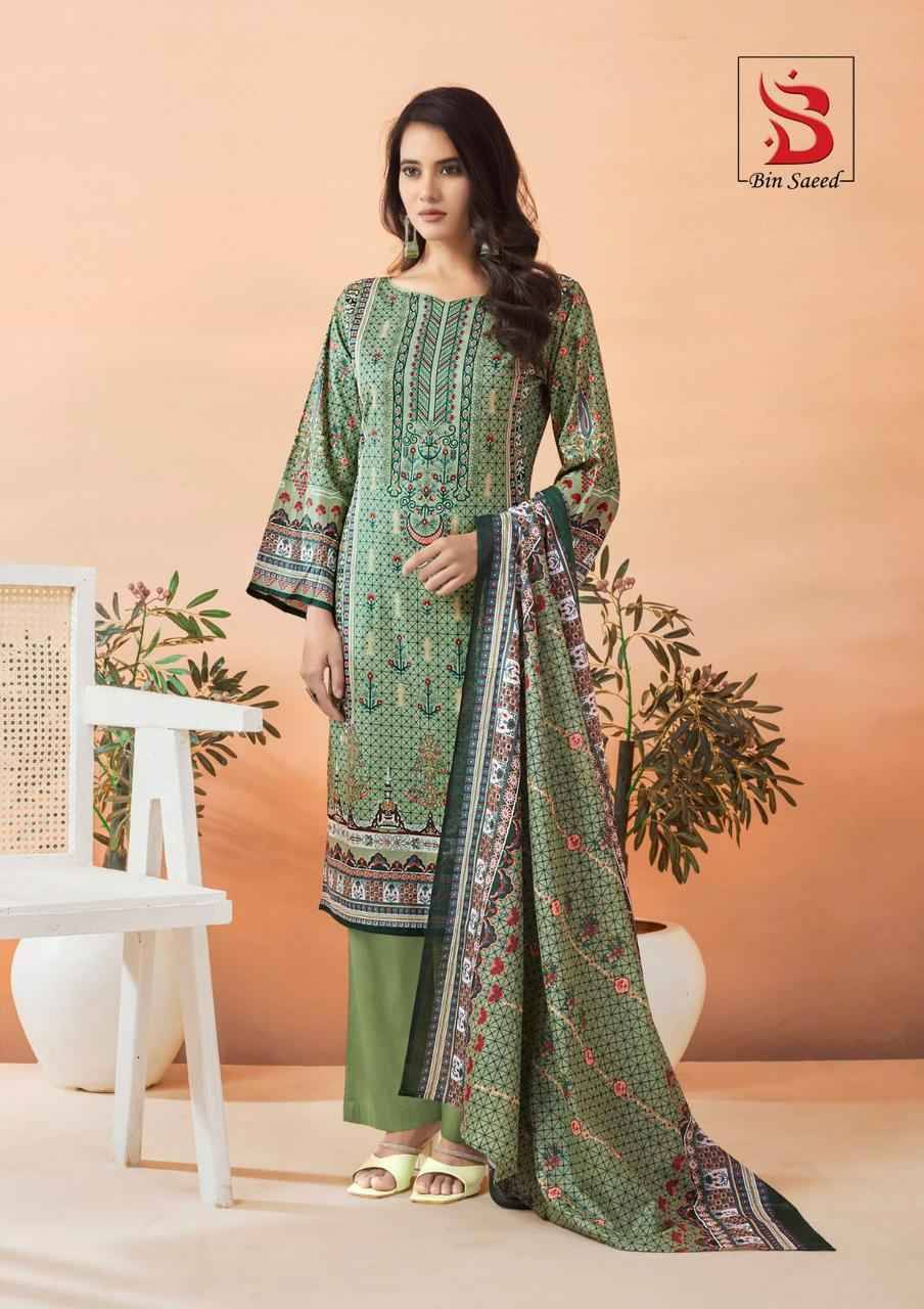 Mahnoor Vol-6 By Bin Saeed 6001 To 6006 Series Designer Festive Suits Beautiful Stylish Fancy Colorful Party Wear & Occasional Wear Pure Lawn Print Dresses At Wholesale Price