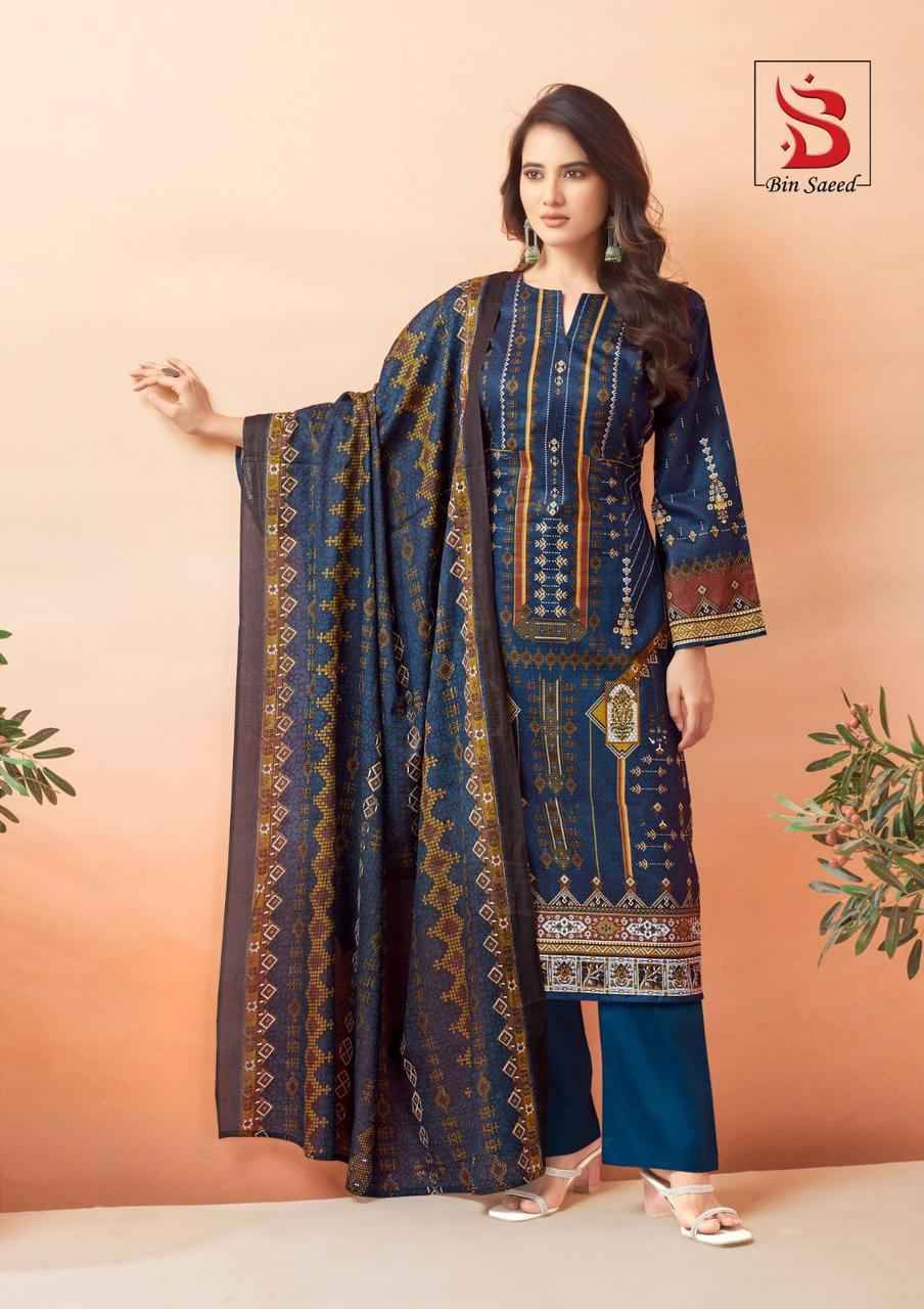 Mahnoor Vol-6 By Bin Saeed 6001 To 6006 Series Designer Festive Suits Beautiful Stylish Fancy Colorful Party Wear & Occasional Wear Pure Lawn Print Dresses At Wholesale Price