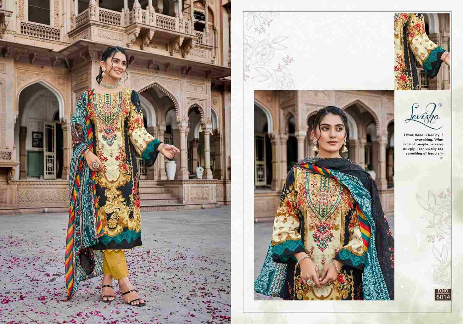 Naira Nx Vol-6 By Levisha 6013 To 6020 Series Festive Suits Beautiful Fancy Colorful Stylish Party Wear & Occasional Wear Cambric Lawn Cotton Print Dresses At Wholesale Price