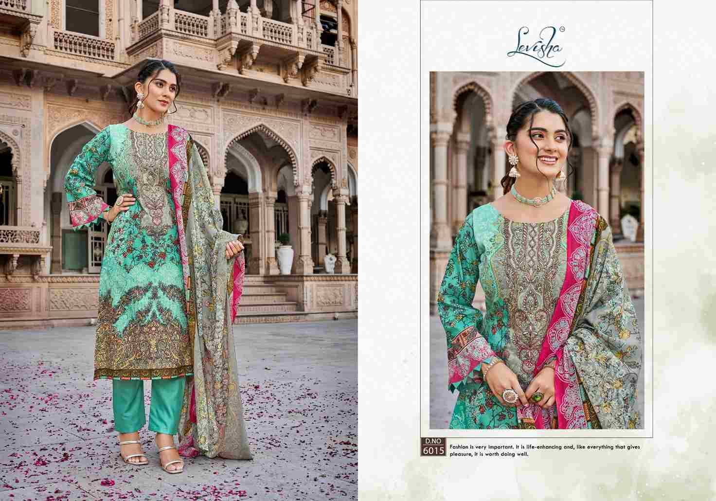 Naira Nx Vol-6 By Levisha 6013 To 6020 Series Festive Suits Beautiful Fancy Colorful Stylish Party Wear & Occasional Wear Cambric Lawn Cotton Print Dresses At Wholesale Price