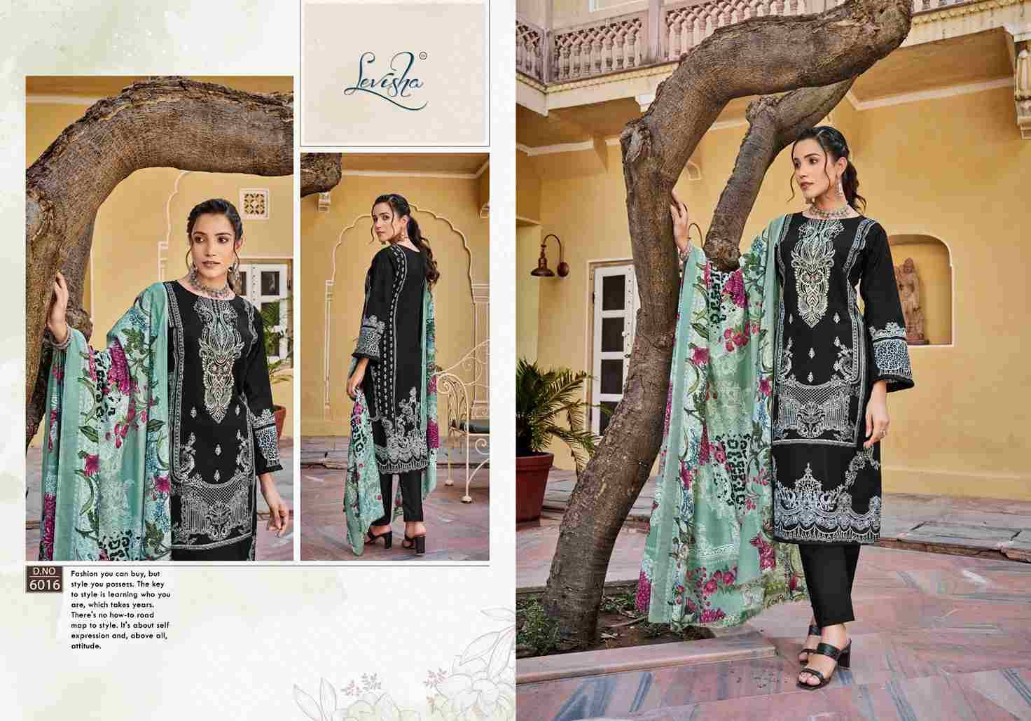 Naira Nx Vol-6 By Levisha 6013 To 6020 Series Festive Suits Beautiful Fancy Colorful Stylish Party Wear & Occasional Wear Cambric Lawn Cotton Print Dresses At Wholesale Price