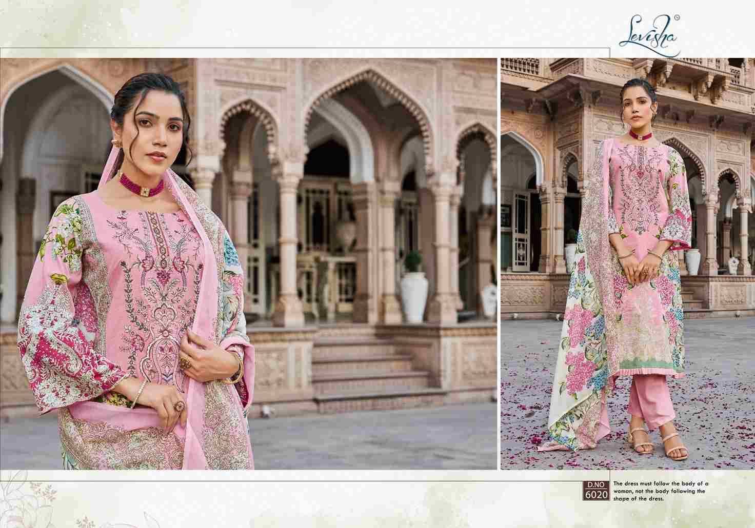 Naira Nx Vol-6 By Levisha 6013 To 6020 Series Festive Suits Beautiful Fancy Colorful Stylish Party Wear & Occasional Wear Cambric Lawn Cotton Print Dresses At Wholesale Price