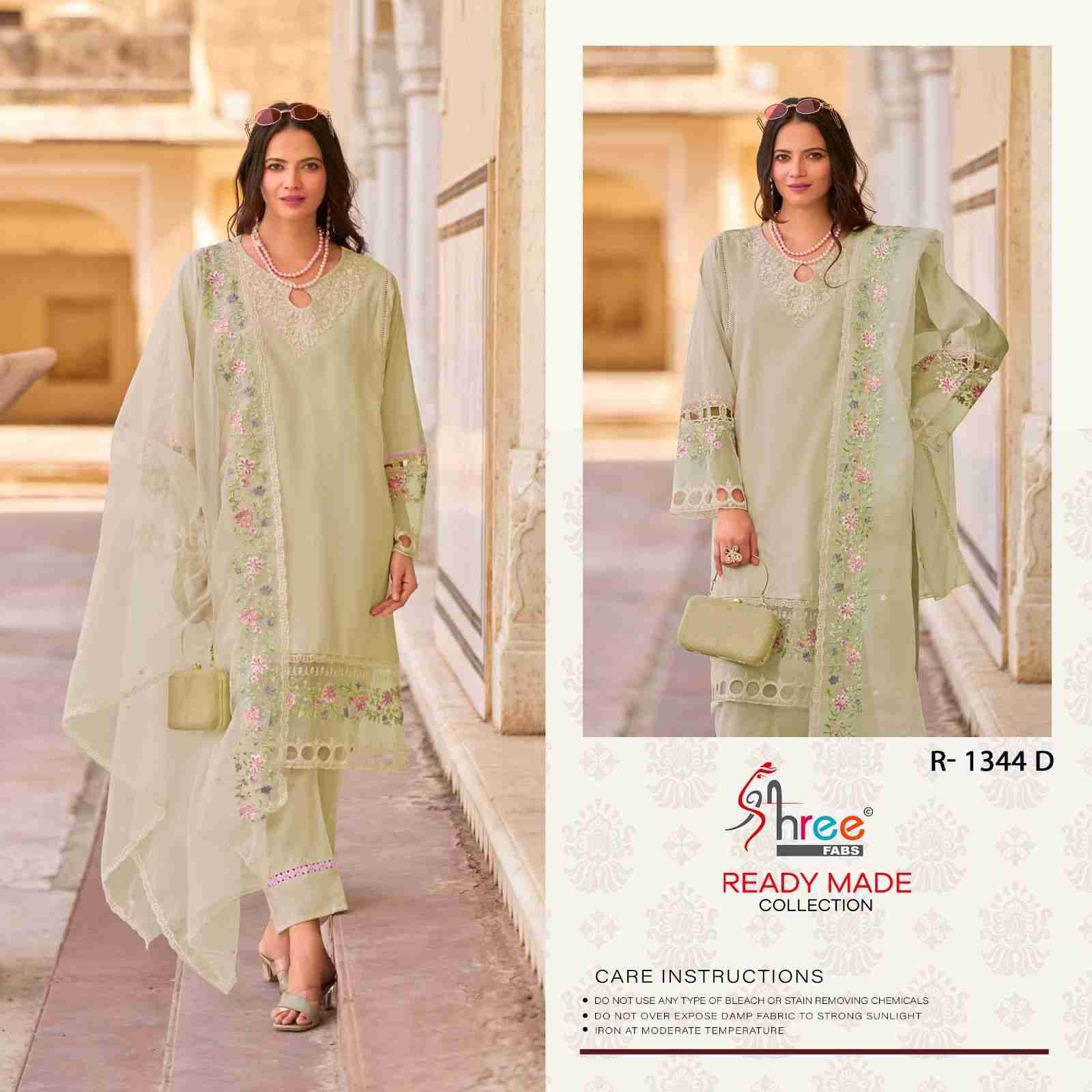 Shree Fabs Hit Design R-1344 Colours By Shree Fabs R-1344-A To R-1344-D Series Beautiful Pakistani Suits Stylish Fancy Colorful Party Wear & Occasional Wear Pure Cambric Lawn Cotton Embroidered Dresses At Wholesale Price