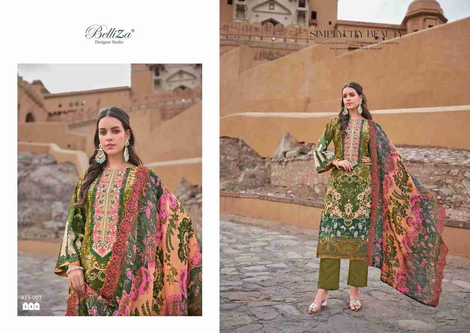 Guzarish Vol-10 By Belliza 923-001 To 923-008 Series Beautiful Stylish Festive Suits Fancy Colorful Casual Wear & Ethnic Wear & Ready To Wear Pure Cotton Digital Print Dresses At Wholesale Price