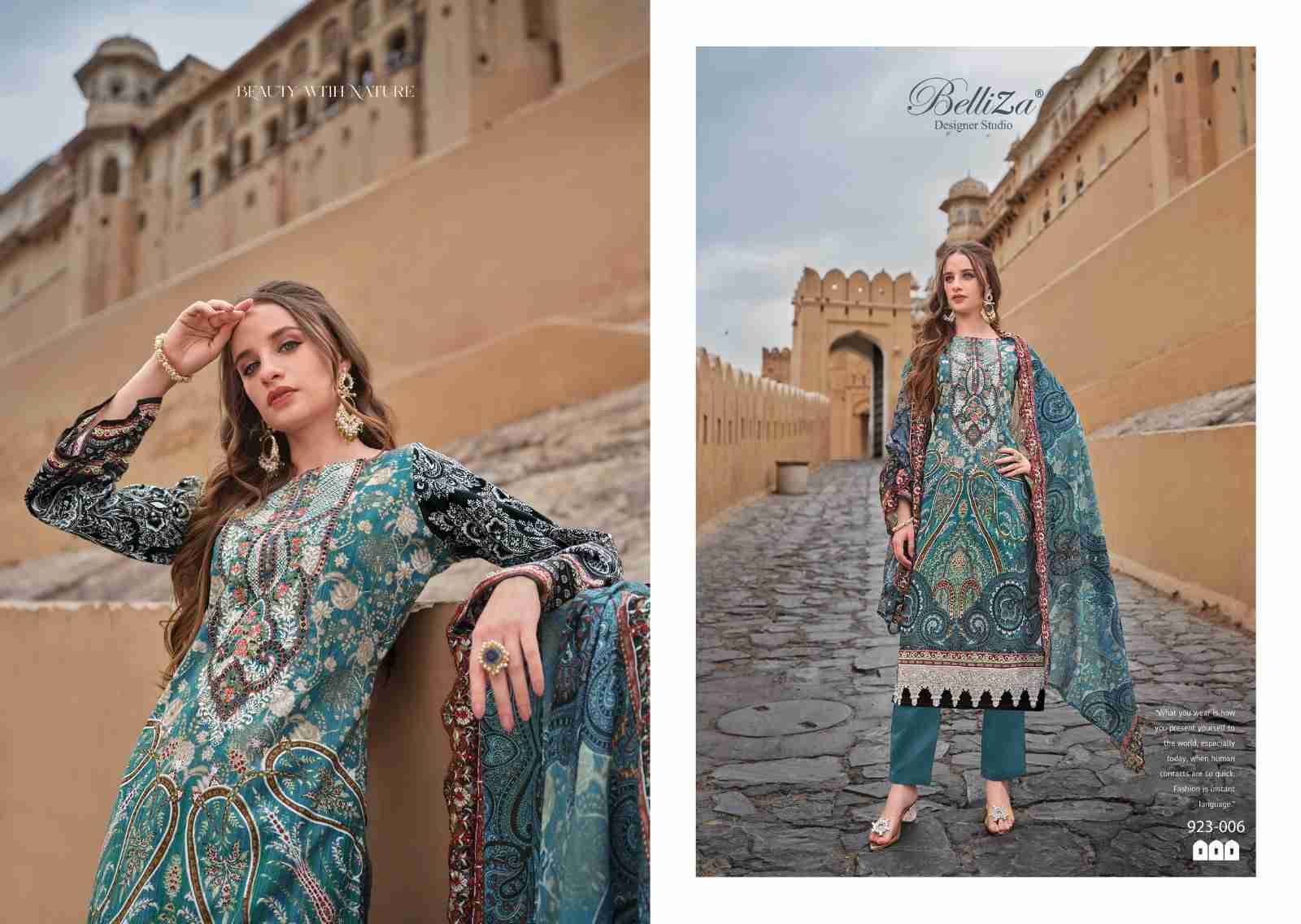 Guzarish Vol-10 By Belliza 923-001 To 923-008 Series Beautiful Stylish Festive Suits Fancy Colorful Casual Wear & Ethnic Wear & Ready To Wear Pure Cotton Digital Print Dresses At Wholesale Price