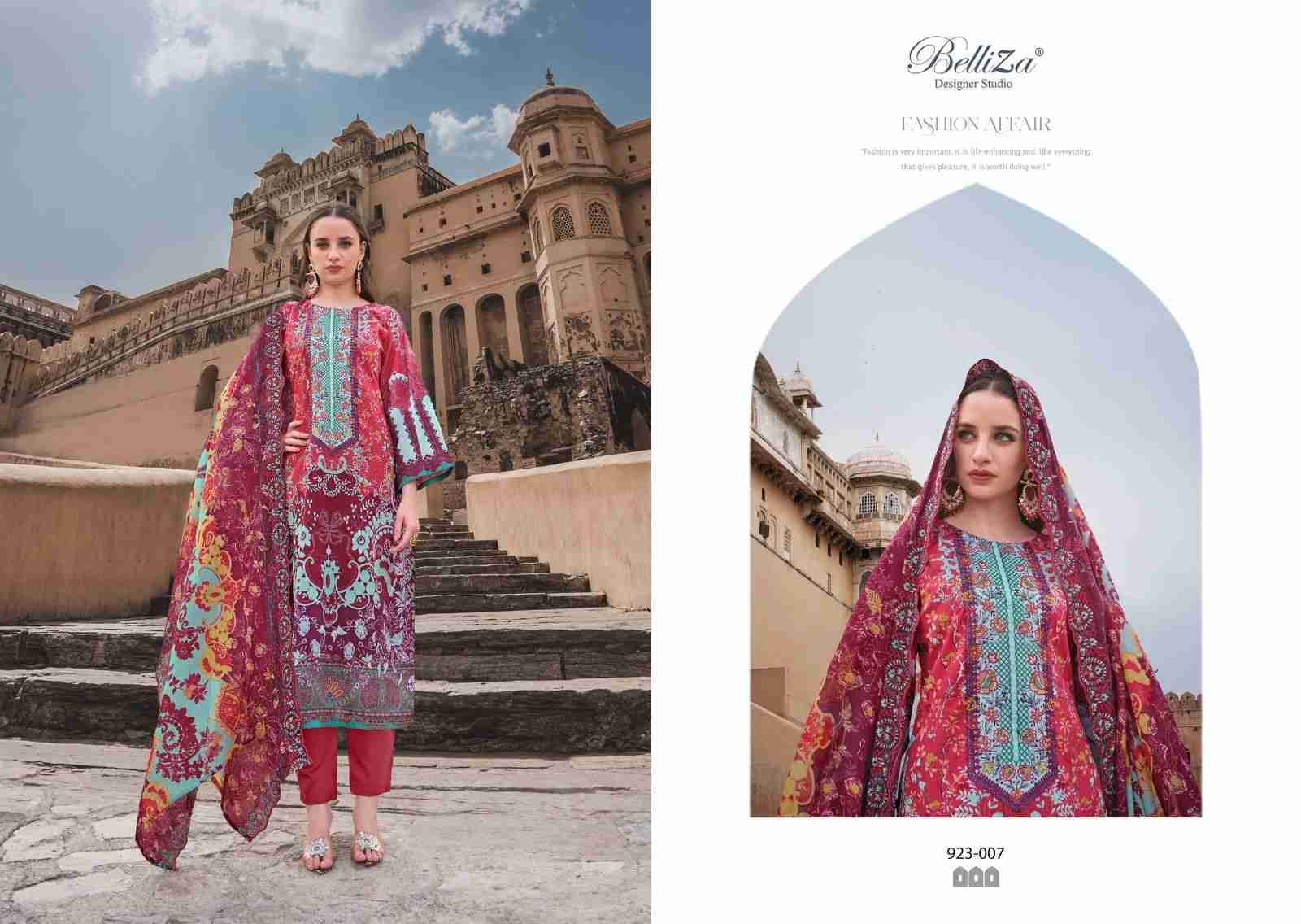 Guzarish Vol-10 By Belliza 923-001 To 923-008 Series Beautiful Stylish Festive Suits Fancy Colorful Casual Wear & Ethnic Wear & Ready To Wear Pure Cotton Digital Print Dresses At Wholesale Price