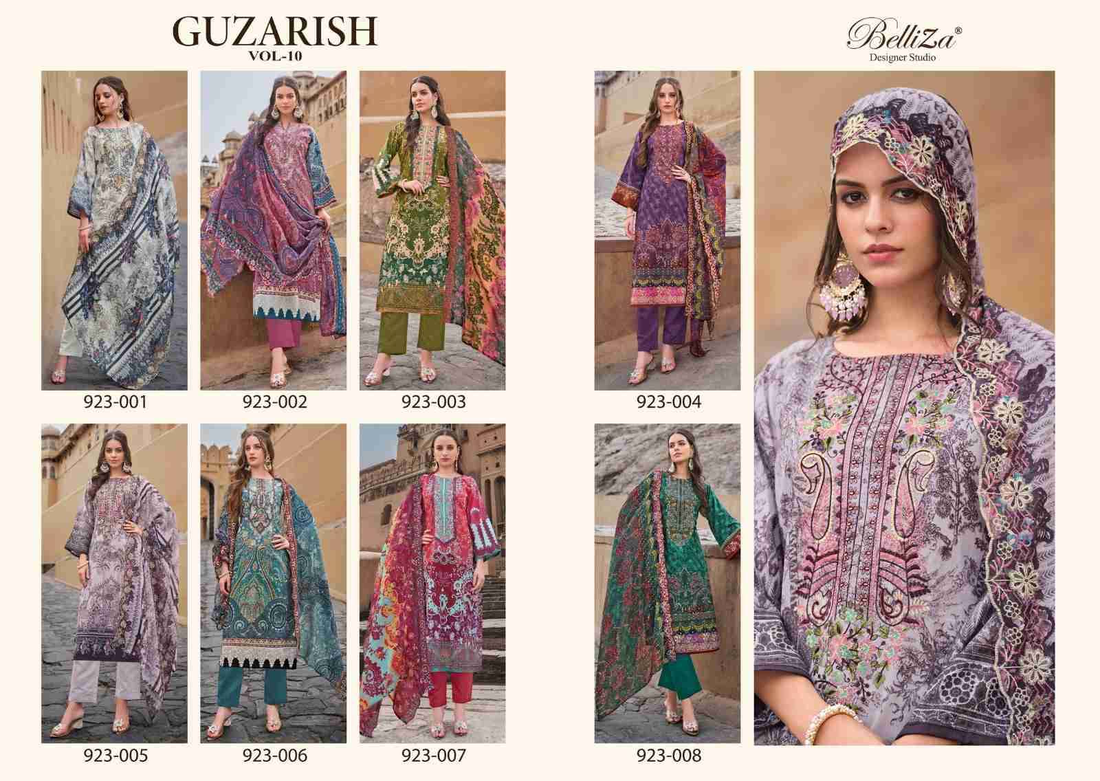 Guzarish Vol-10 By Belliza 923-001 To 923-008 Series Beautiful Stylish Festive Suits Fancy Colorful Casual Wear & Ethnic Wear & Ready To Wear Pure Cotton Digital Print Dresses At Wholesale Price