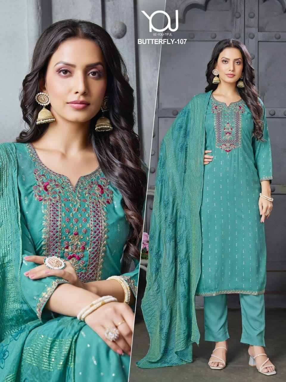 Butterfly By You 107 To 119 Series Beautiful Stylish Festive Suits Fancy Colorful Casual Wear & Ethnic Wear & Ready To Wear Rayon Dresses At Wholesale Price