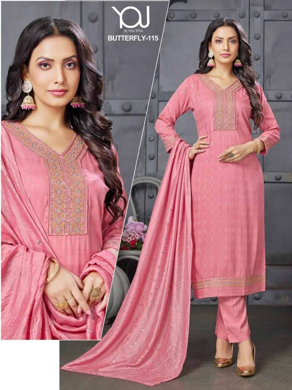 Butterfly By You 107 To 119 Series Beautiful Stylish Festive Suits Fancy Colorful Casual Wear & Ethnic Wear & Ready To Wear Rayon Dresses At Wholesale Price