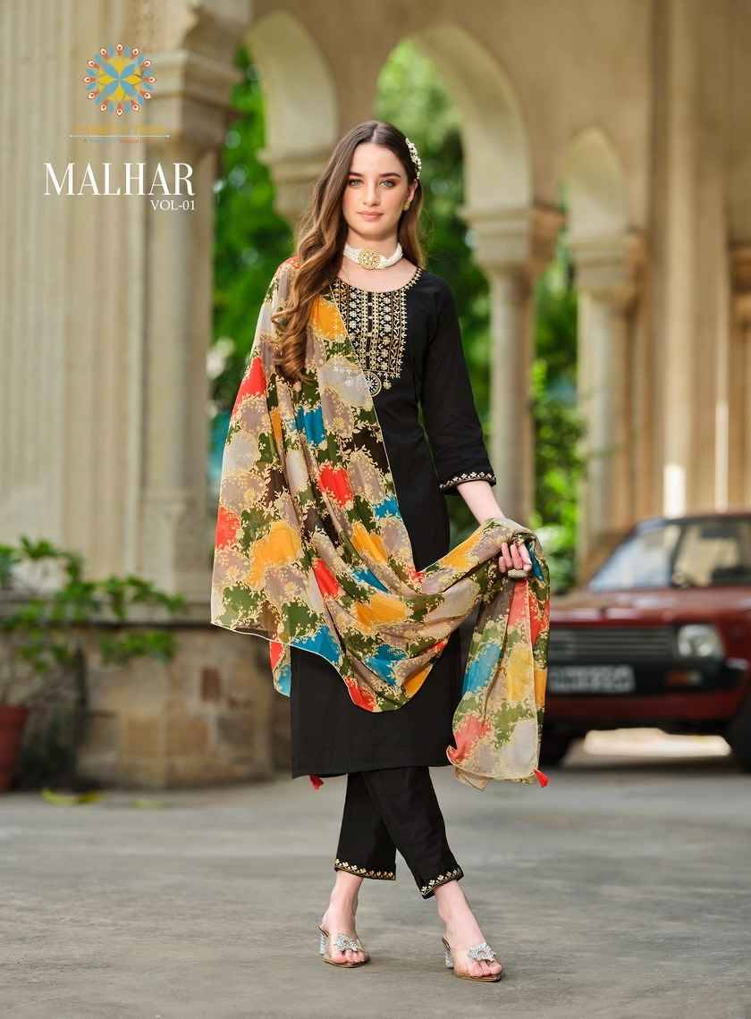 Malhar Vol-1 By Passion Tree 1001 To 1006 Series Beautiful Stylish Festive Suits Fancy Colorful Casual Wear & Ethnic Wear & Ready To Wear Roman Silk Dresses At Wholesale Price