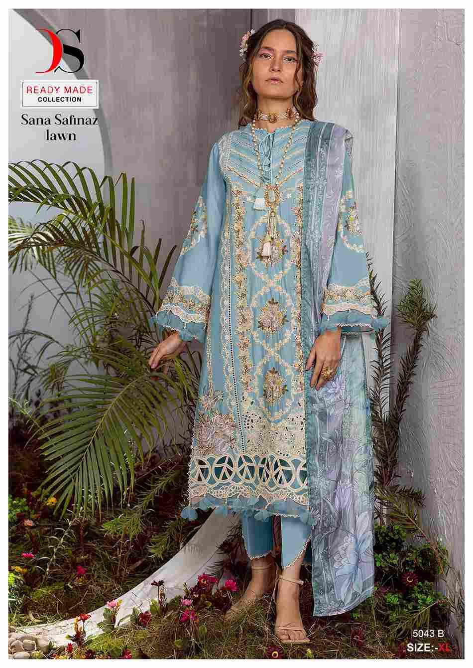 Deepsy Hit Design 5043 Colours By Deepsy Suits 5043-A To 5043-E Series Designer Pakistani Suits Beautiful Fancy Stylish Colorful Party Wear & Occasional Wear Pure Cotton With Embroidery Dresses At Wholesale Price