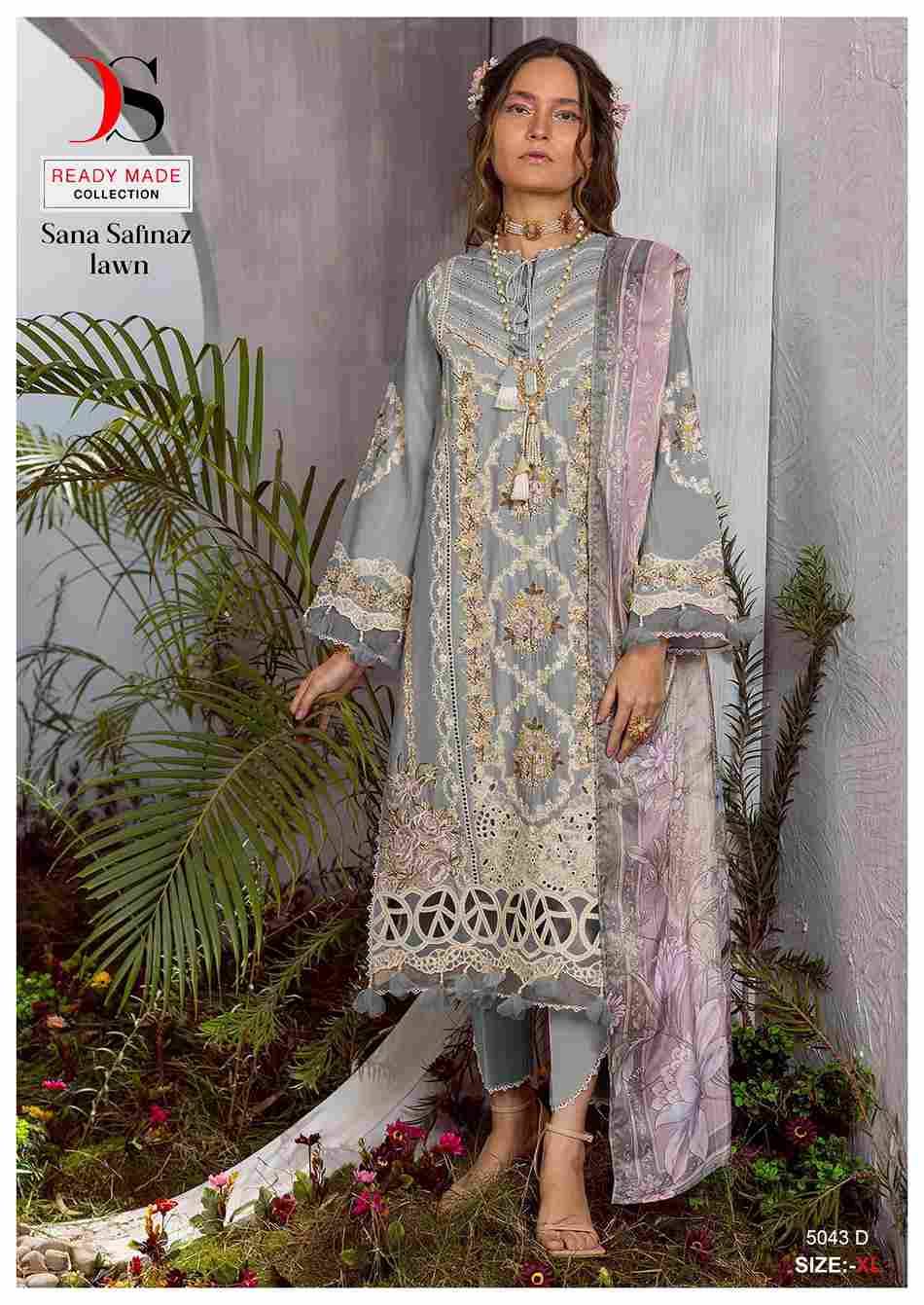 Deepsy Hit Design 5043 Colours By Deepsy Suits 5043-A To 5043-E Series Designer Pakistani Suits Beautiful Fancy Stylish Colorful Party Wear & Occasional Wear Pure Cotton With Embroidery Dresses At Wholesale Price