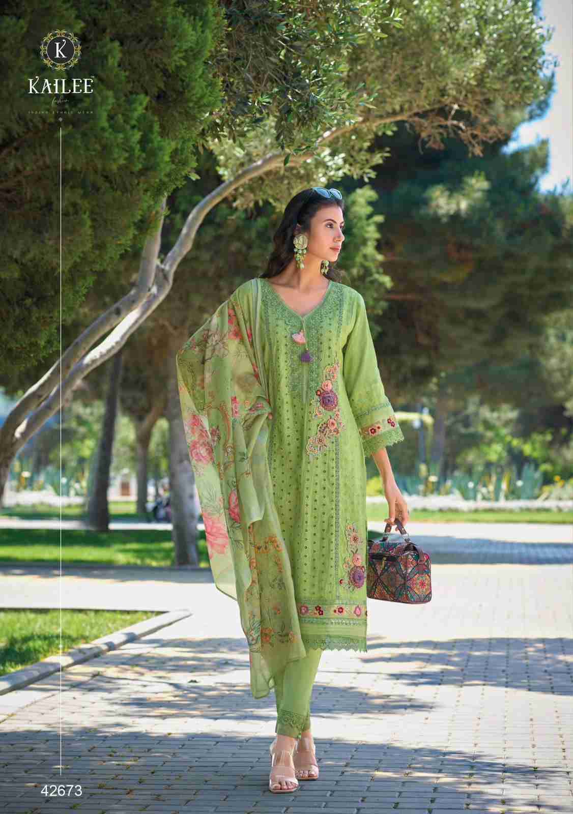 Sajda By Kailee 42671 To 42674 Series Beautiful Stylish Festive Suits Fancy Colorful Casual Wear & Ethnic Wear & Ready To Wear Pure Cotton Print Dresses At Wholesale Price