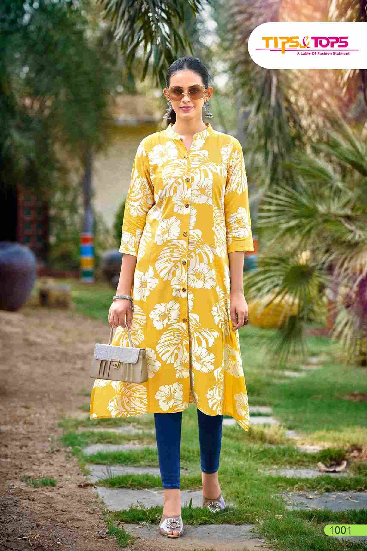 Mimi Vol-2 By Tips And Tops 1001 To 1006 Series Designer Stylish Fancy Colorful Beautiful Party Wear & Ethnic Wear Collection Heavy Rayon Kurtis At Wholesale Price