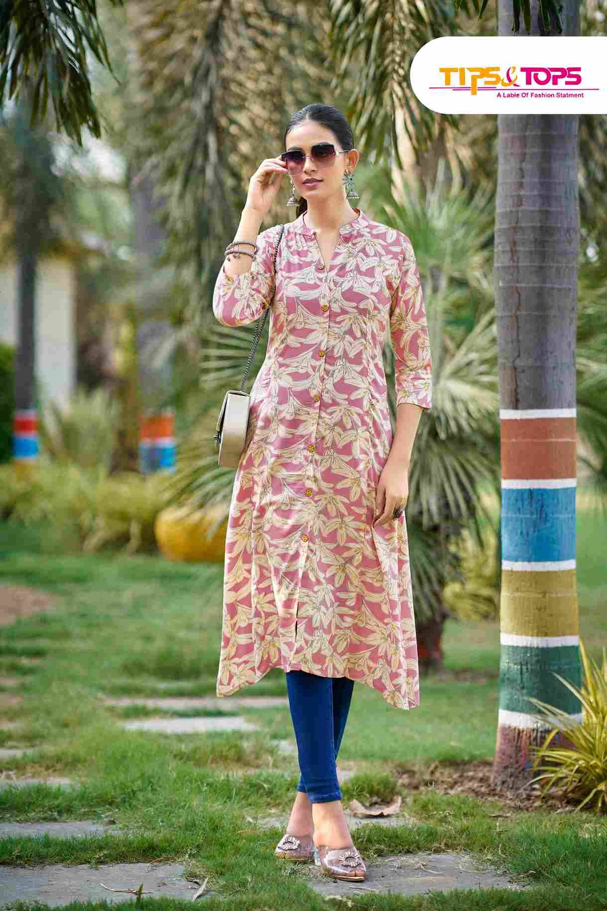 Mimi Vol-2 By Tips And Tops 1001 To 1006 Series Designer Stylish Fancy Colorful Beautiful Party Wear & Ethnic Wear Collection Heavy Rayon Kurtis At Wholesale Price