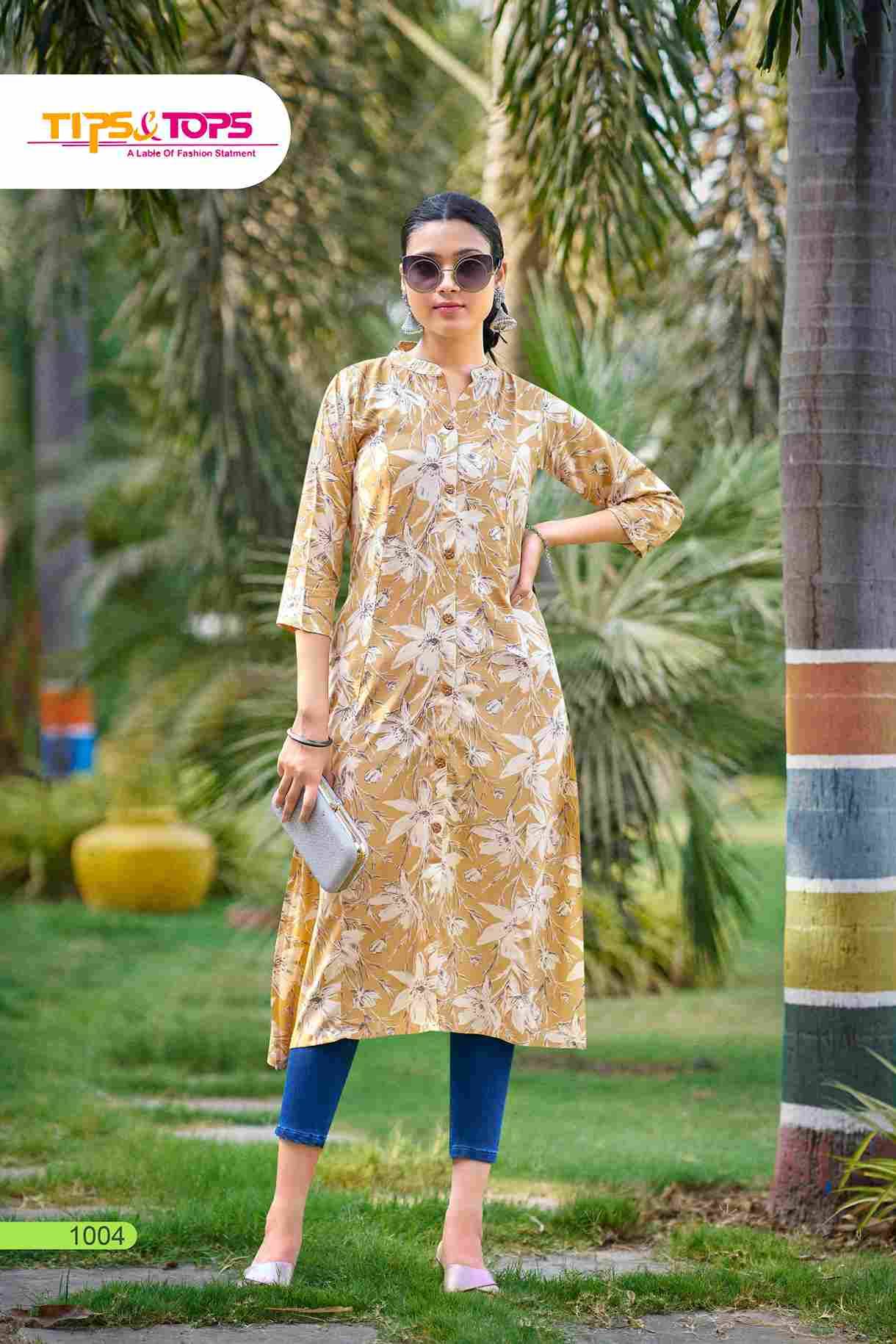 Mimi Vol-2 By Tips And Tops 1001 To 1006 Series Designer Stylish Fancy Colorful Beautiful Party Wear & Ethnic Wear Collection Heavy Rayon Kurtis At Wholesale Price