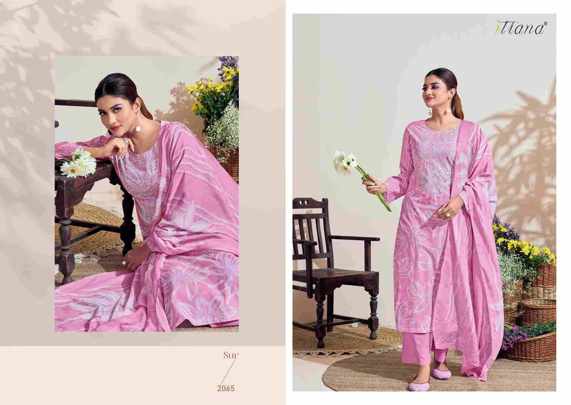 Sur By Itrana Beautiful Festive Suits Colorful Stylish Fancy Casual Wear & Ethnic Wear Pure Lawn Cotton Dresses At Wholesale Price