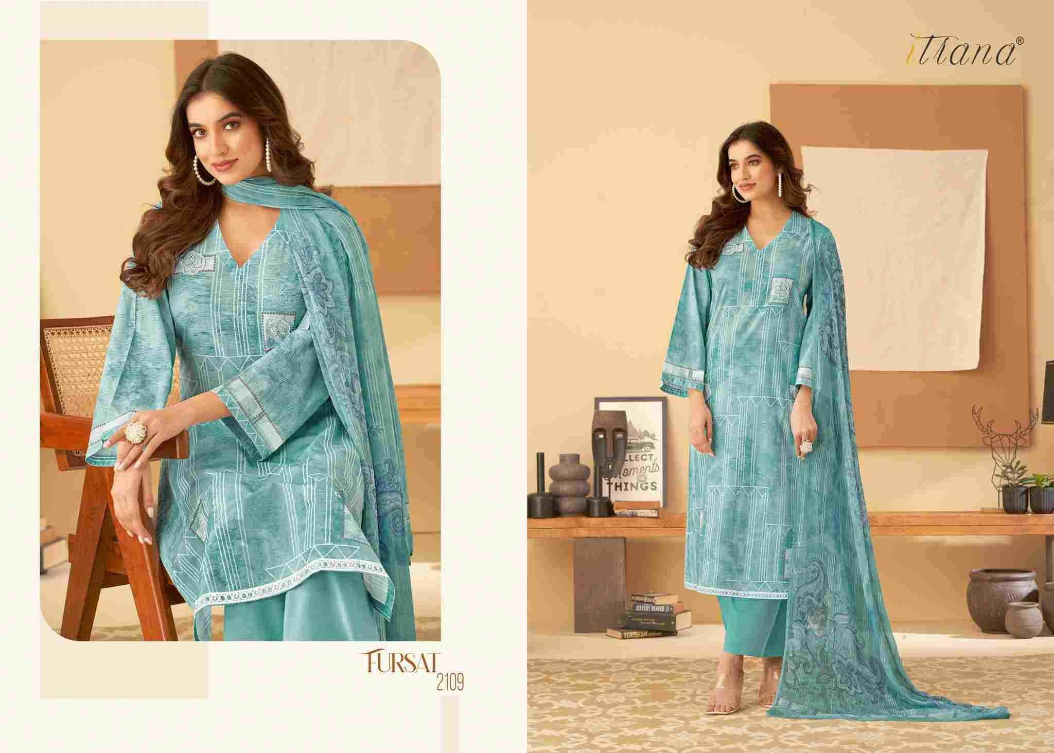 Fursat By Itrana Beautiful Festive Suits Colorful Stylish Fancy Casual Wear & Ethnic Wear Pure Lawn Cotton Dresses At Wholesale Price