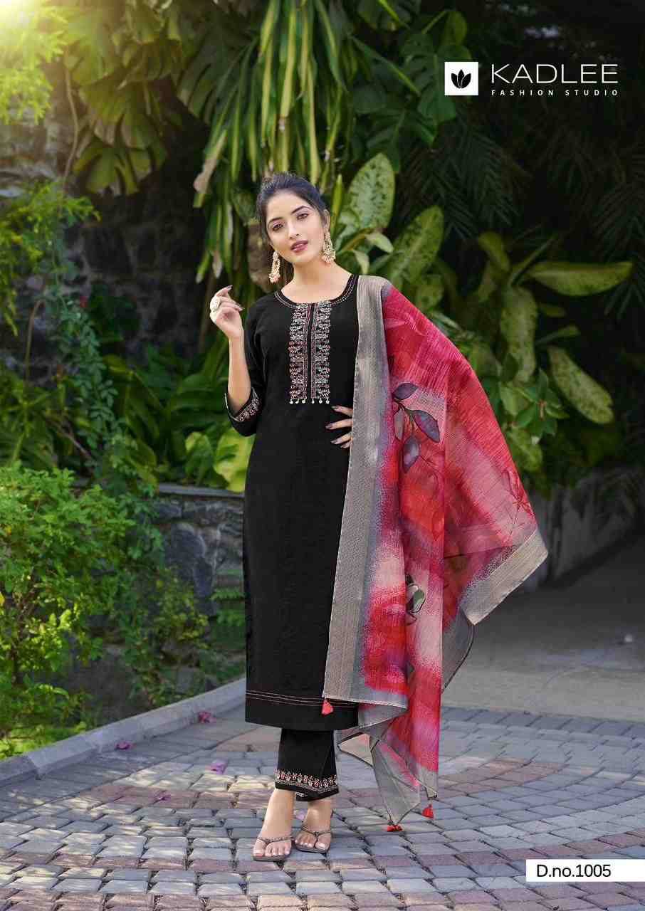 Nazakat By Kadlee 1001 To 1006 Series Beautiful Stylish Festive Suits Fancy Colorful Casual Wear & Ethnic Wear & Ready To Wear Viscose Embroidered Dresses At Wholesale Price